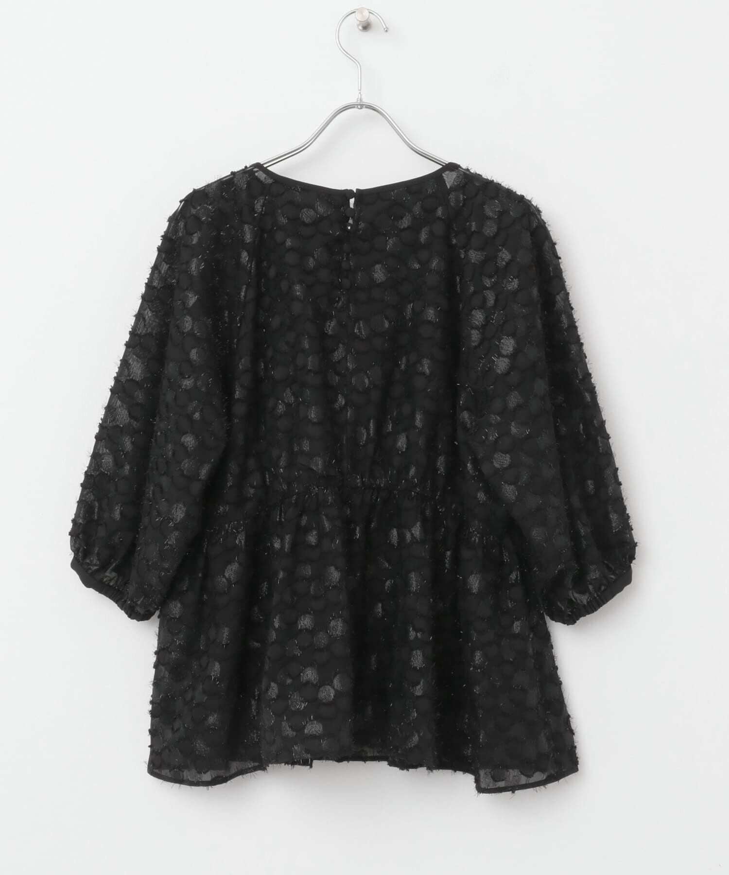 URBAN RESEARCH ROSSO「ラメジャガードペプラムブラウス」|シャツ・ブラウス|