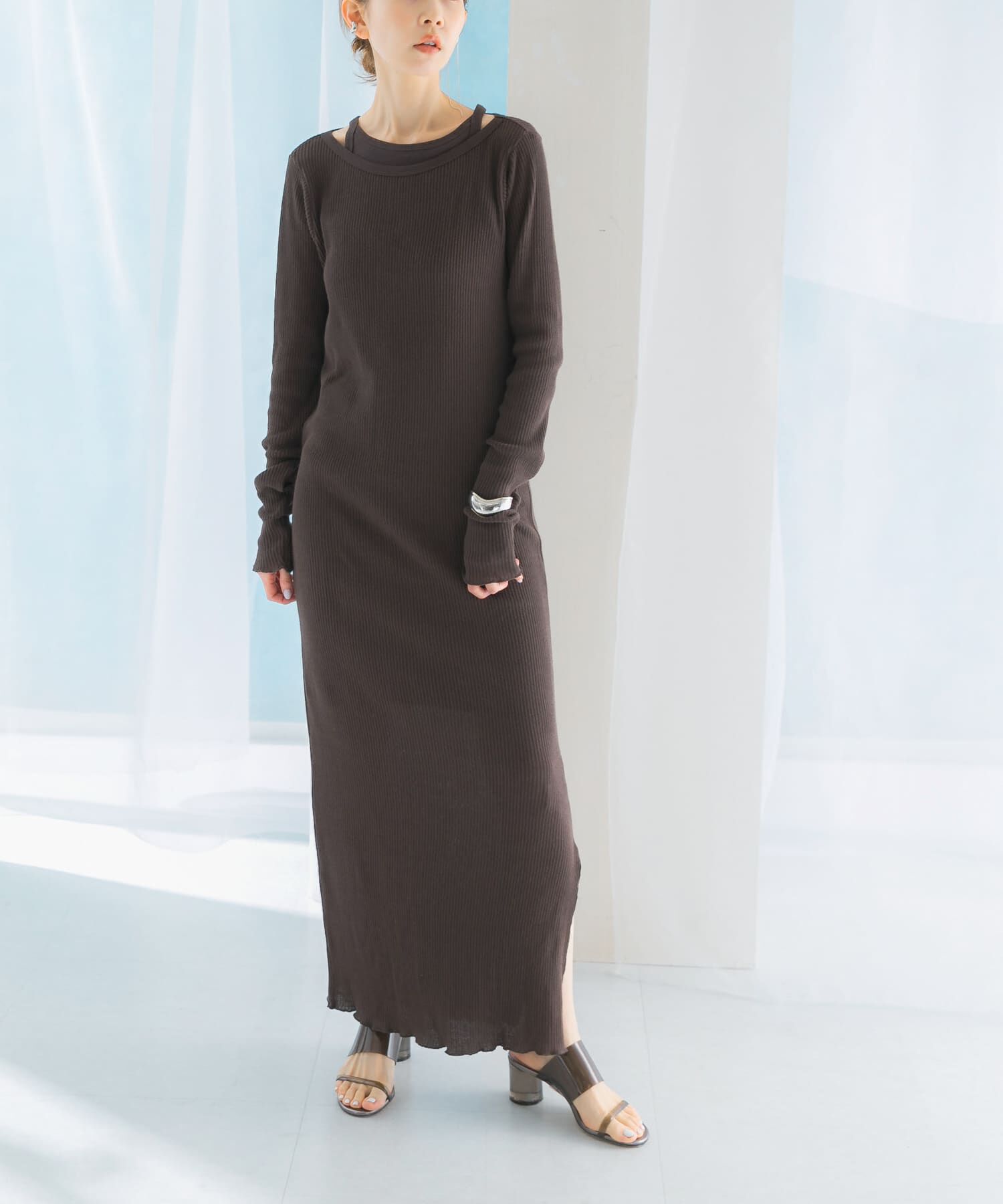 URBAN RESEARCH ROSSO「CaRouseLamBRa　LONG-SLEEVE DRESS PACK」|ワンピース|
