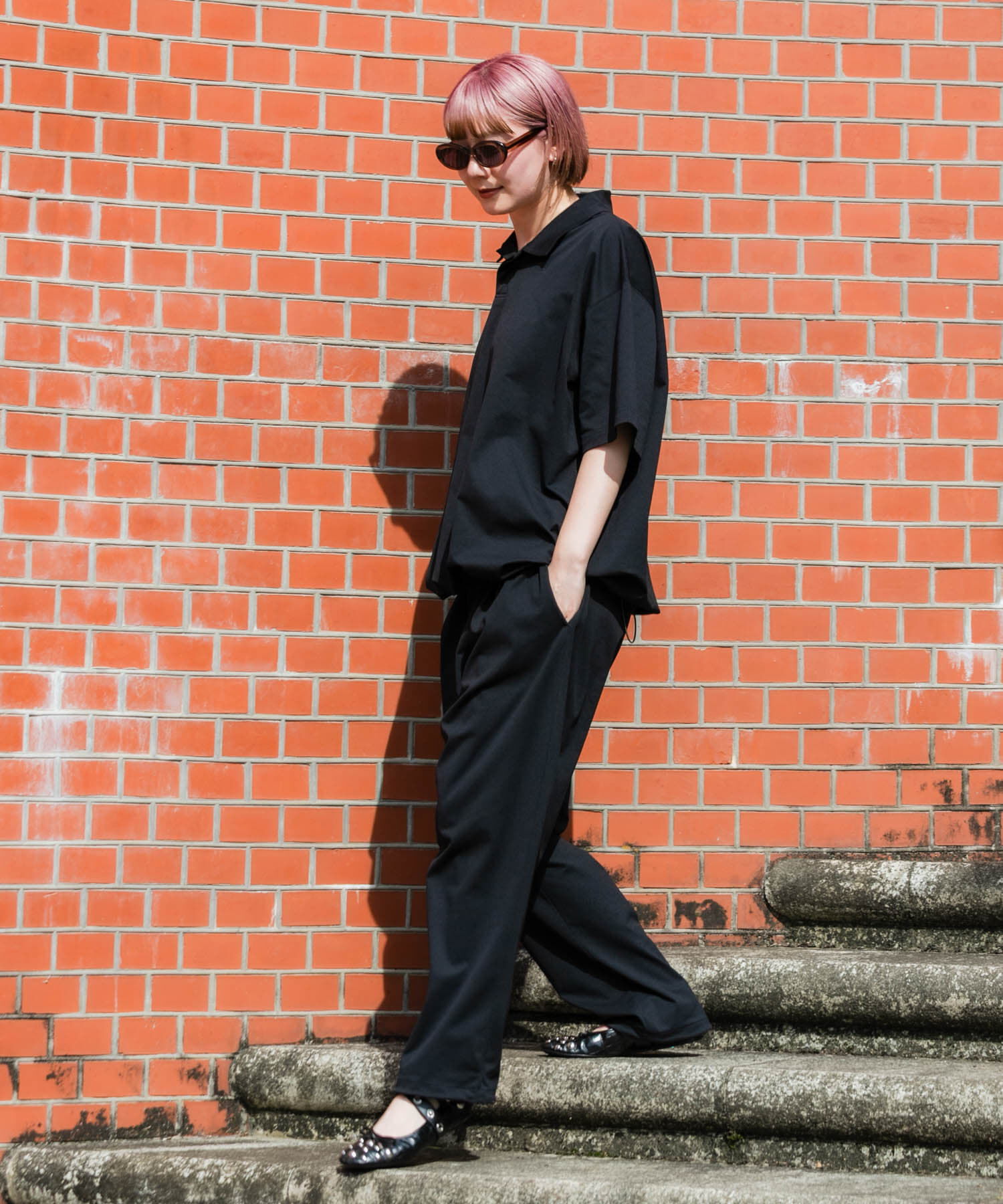 URBAN RESEARCH「Wide Dad　SHADE TECH ポロシャツ」|ポロシャツ|