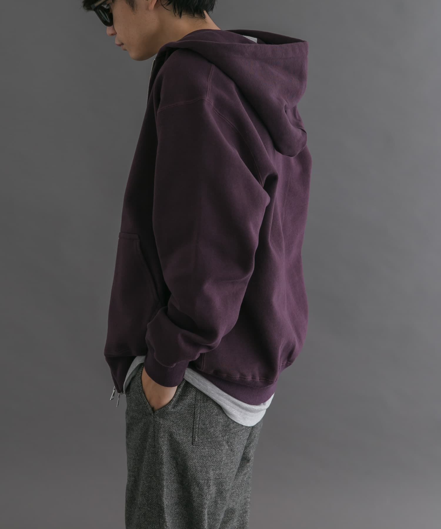 URBAN RESEARCH DOORS「FORK&SPOON　リサイクルコットン裏毛ジップフーディー」|パーカー|