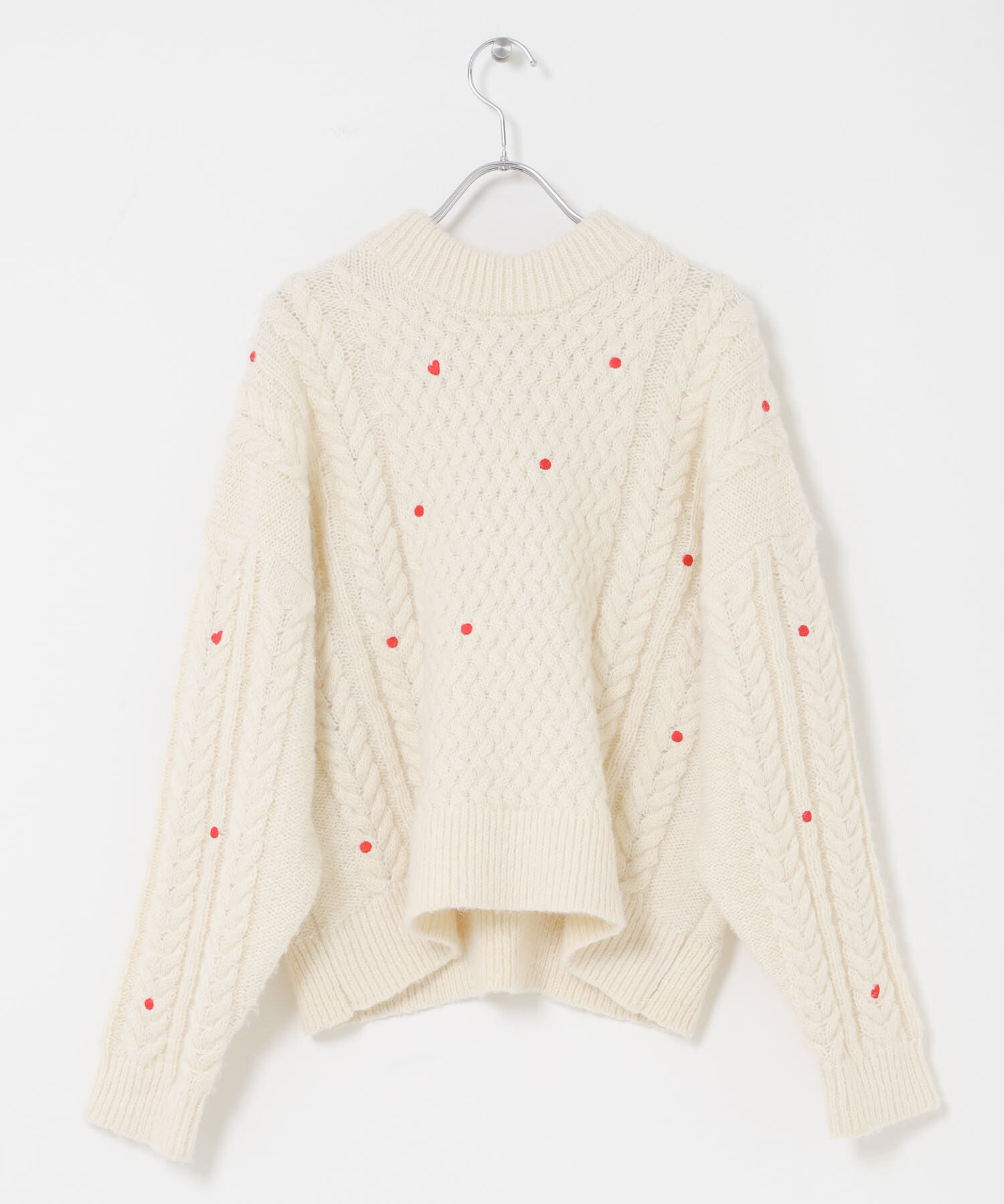 Sonny Label 「刺繍ケーブルニット」|ニット・セーター|