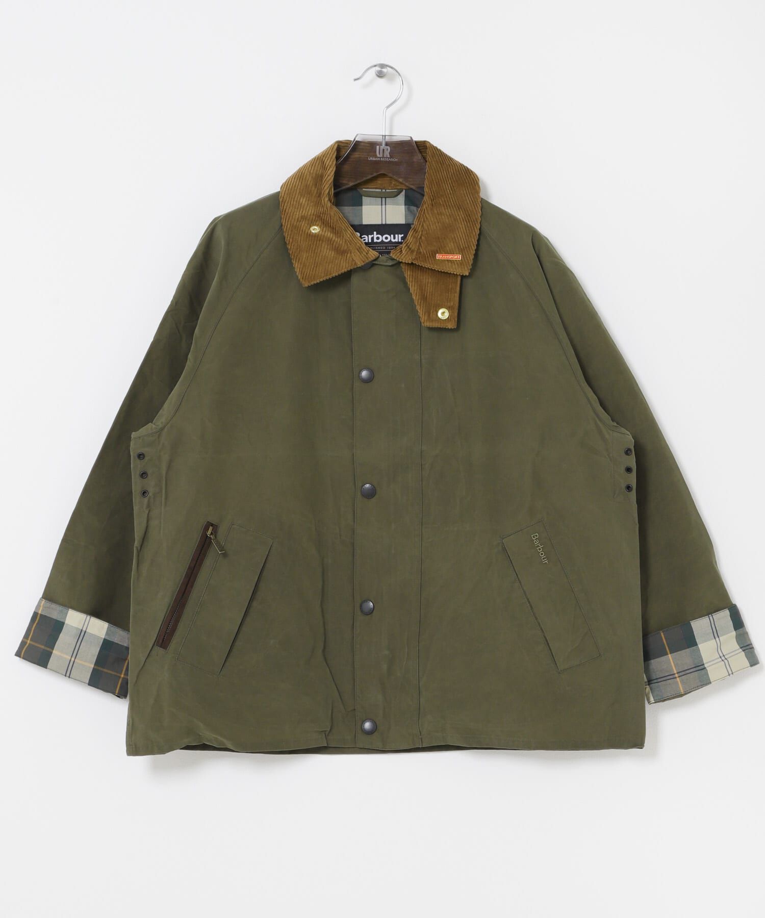 URBAN RESEARCH「Barbour　ICONS TRANSPORT CASUAL JACKET」|ノーカラーコート|