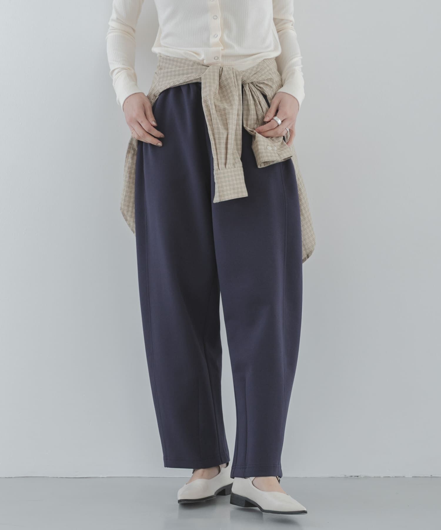 Sonny Label 「メルティスウェットバレルパンツ」|その他|ネイビー
