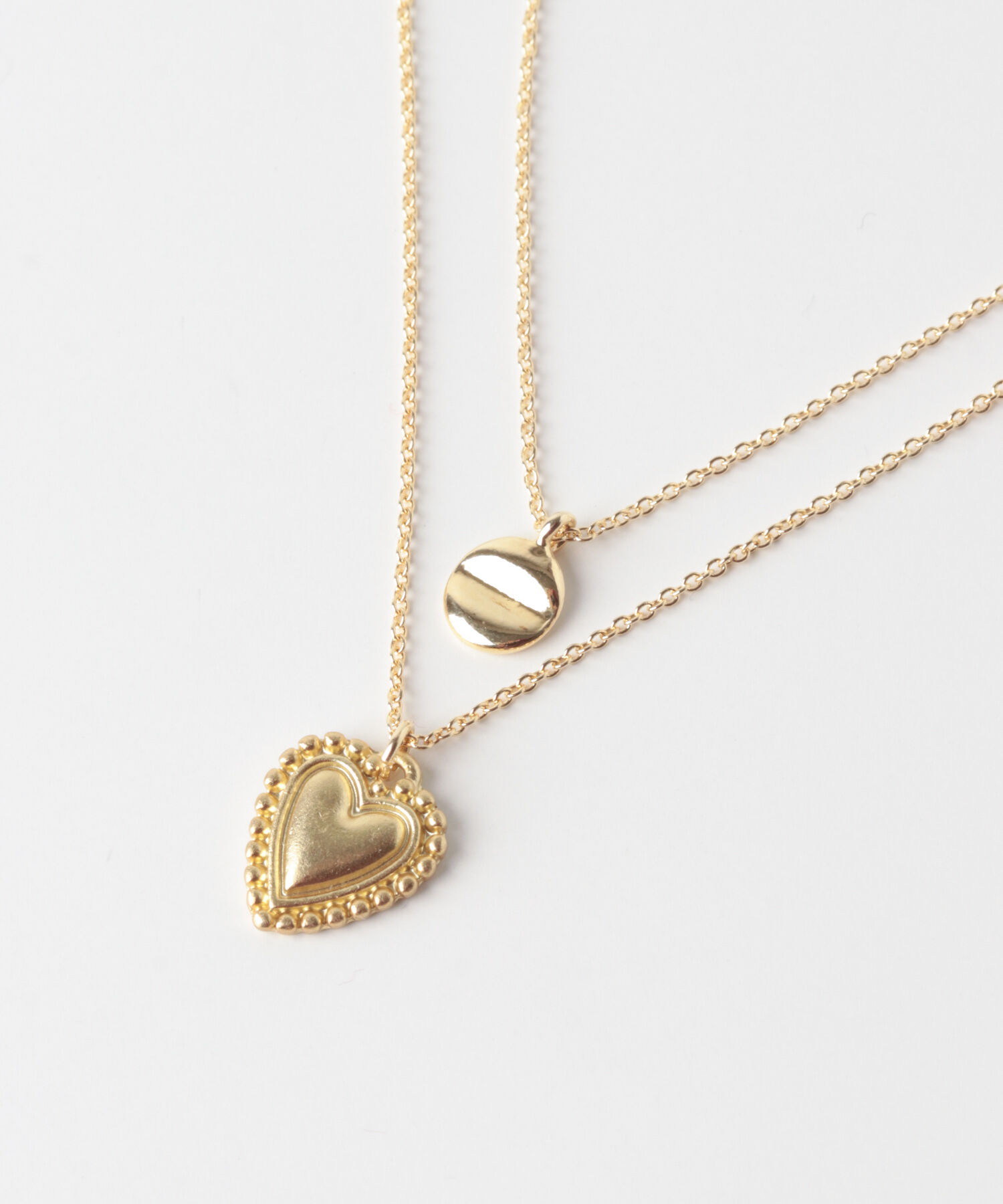 SMELLY「ハートコンチョ2セットネックレス」|ネックレス|