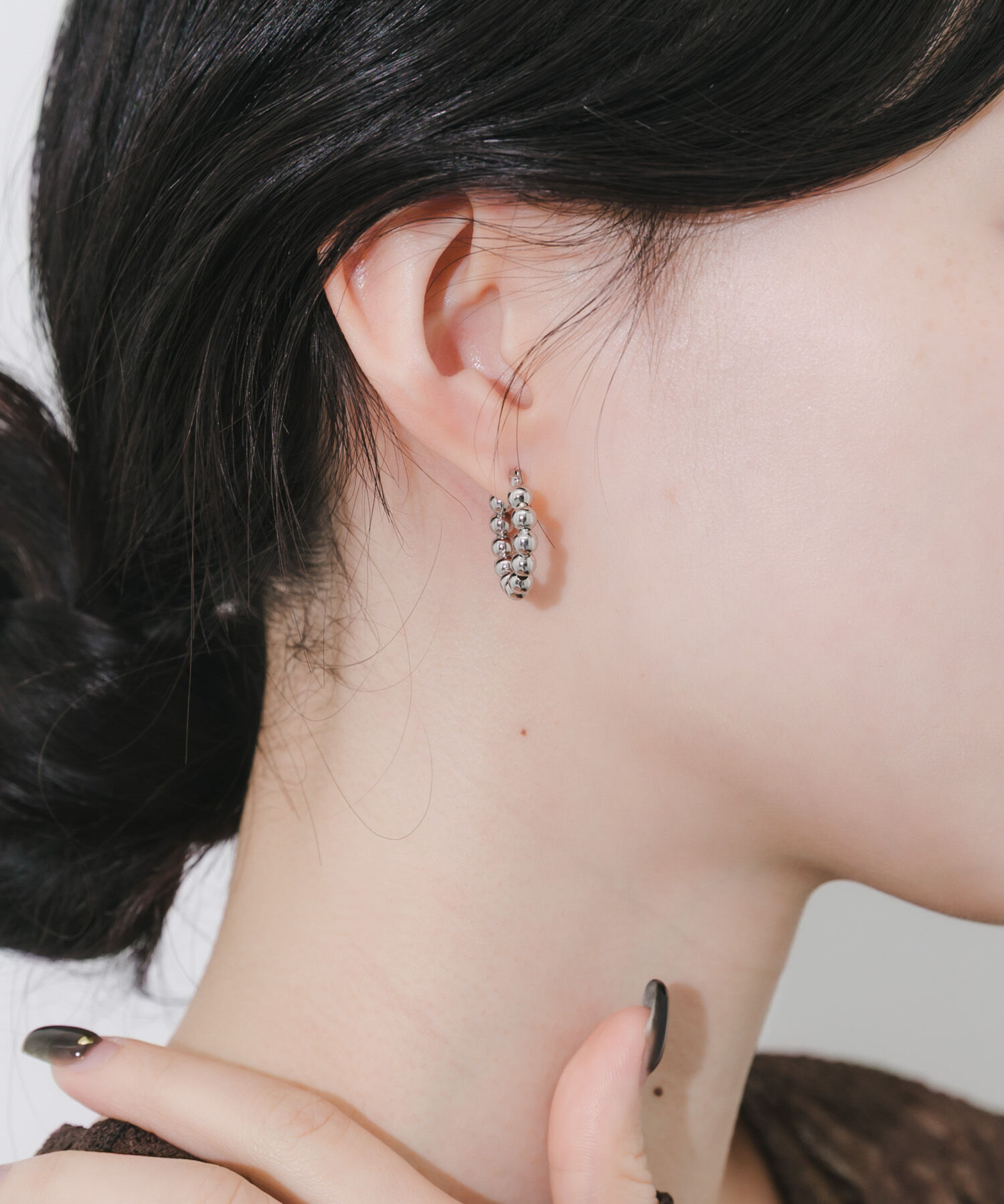 SMELLY「メタルボールフープピアス」|ピアス|