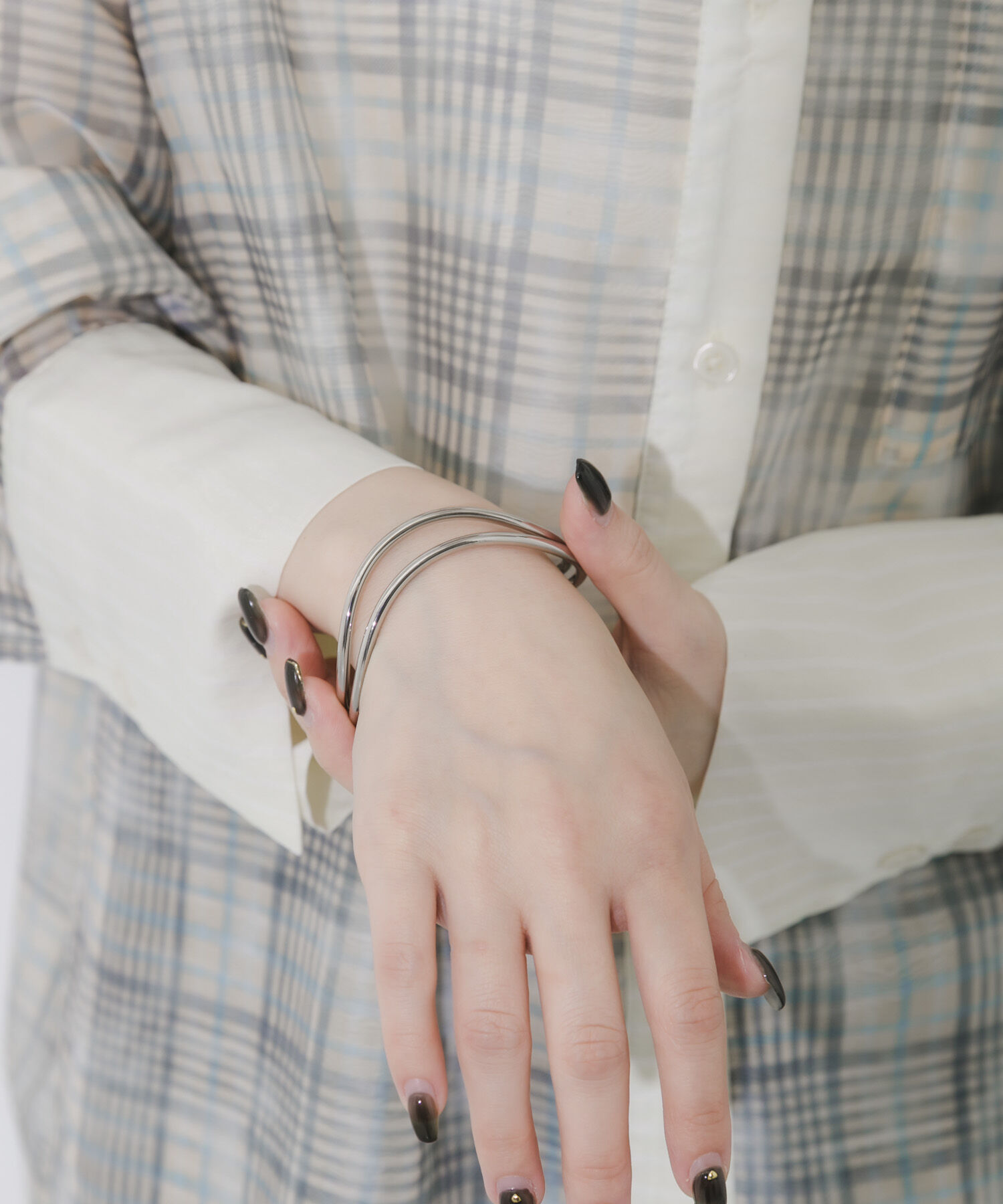 SMELLY「ダブルラインウェーブバングル」|ブレスレット・バングル|