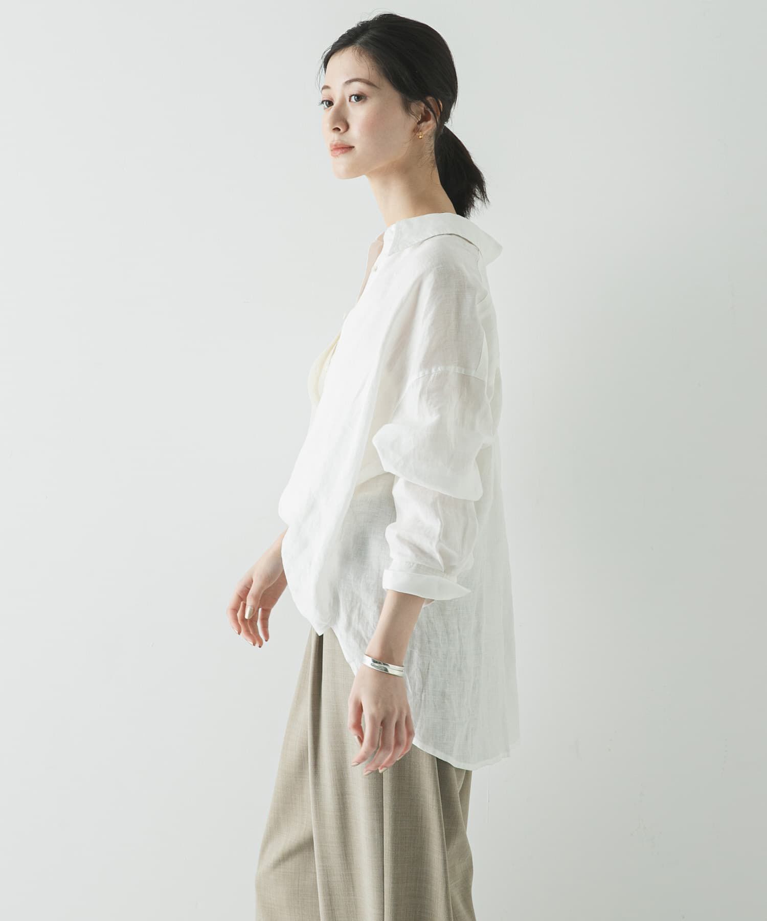 URBAN RESEARCH「リネン2WAYシャツ」|シャツ・ブラウス|