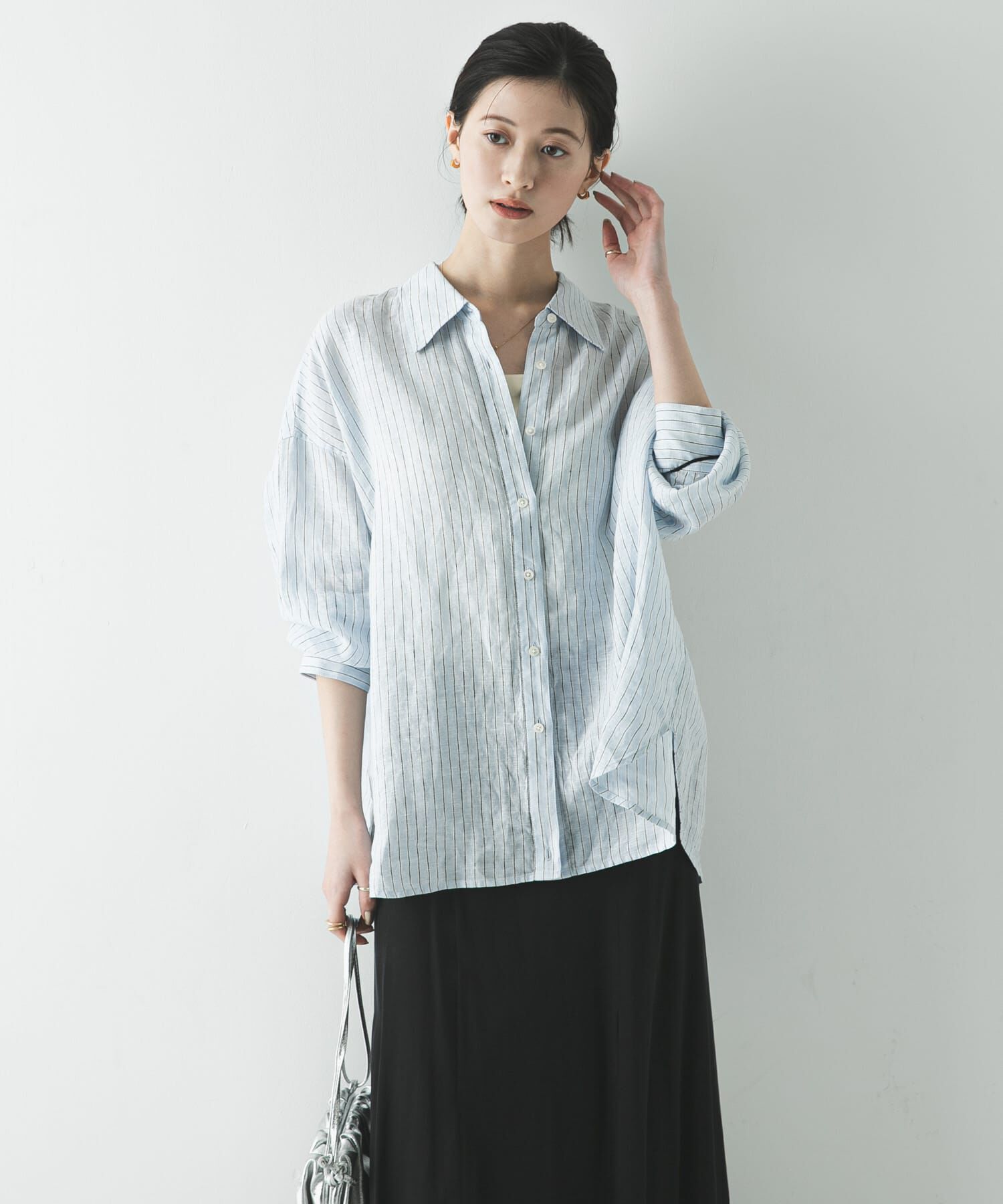 URBAN RESEARCH「リネン2WAYシャツ」|シャツ・ブラウス|