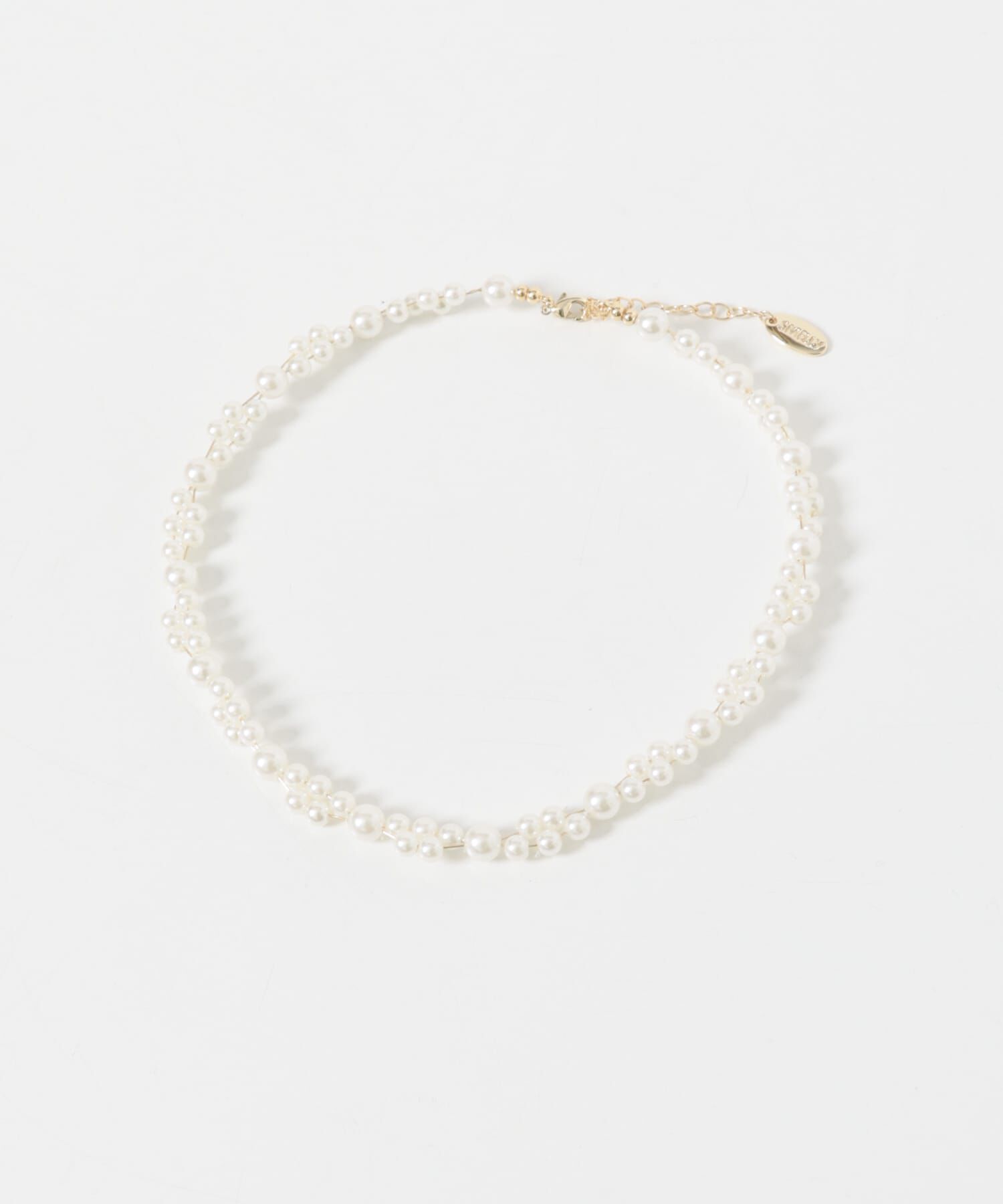 SMELLY「ランダムパールワイヤーチョーカー」|ネックレス|