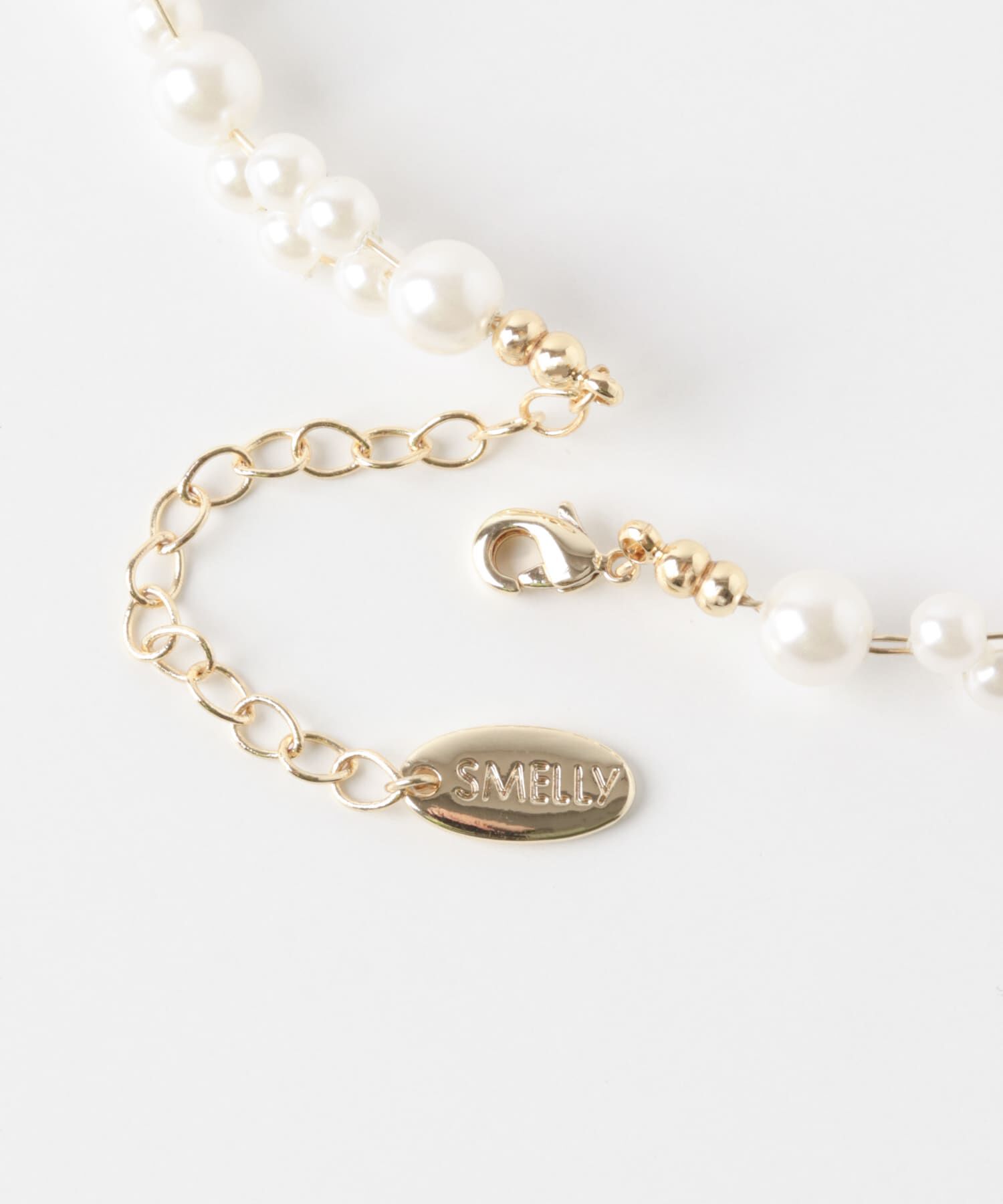 SMELLY「ランダムパールワイヤーチョーカー」|ネックレス|