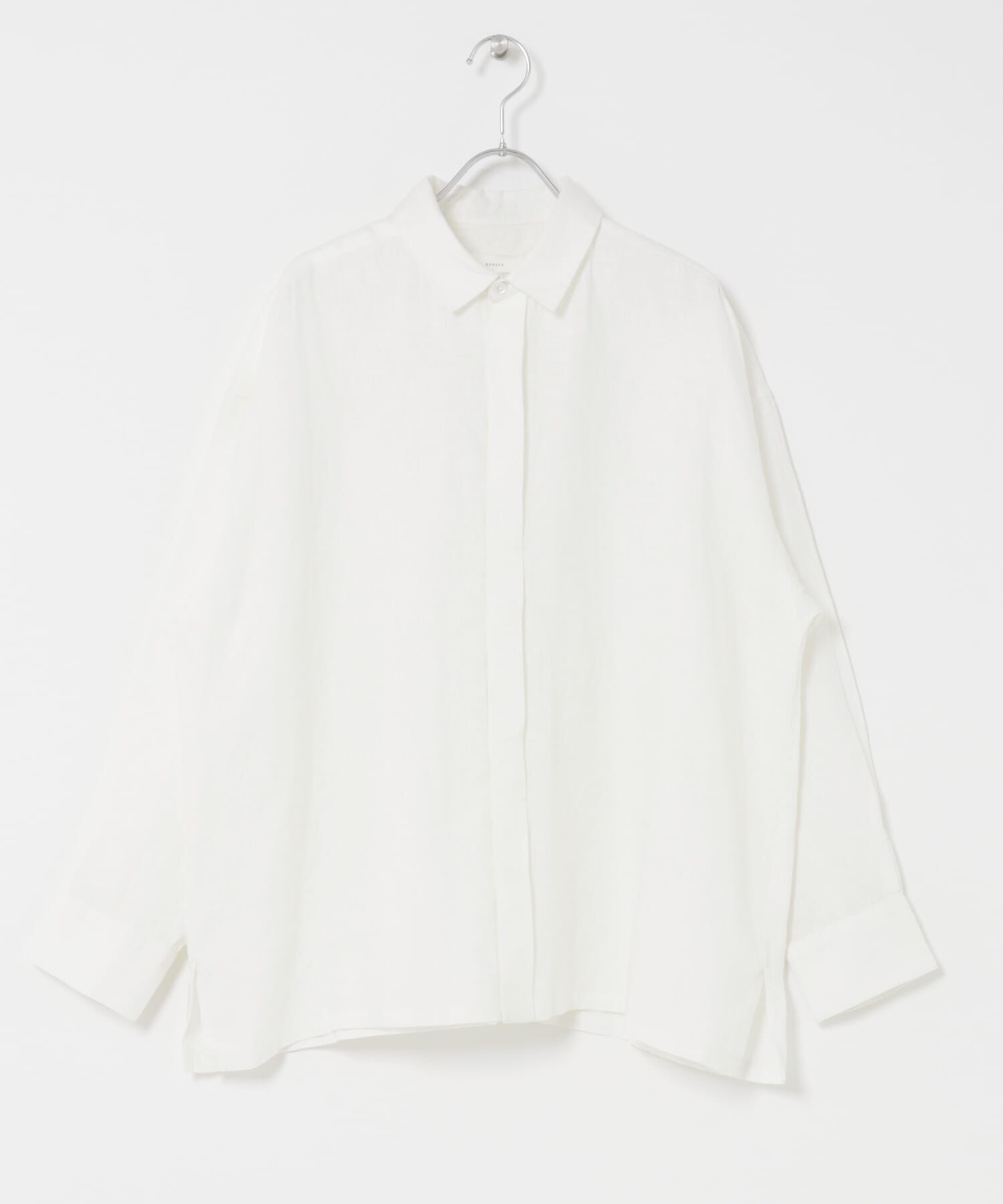 かぐれ「リネンレギュラーボックスシャツ」|シャツ・ブラウス|