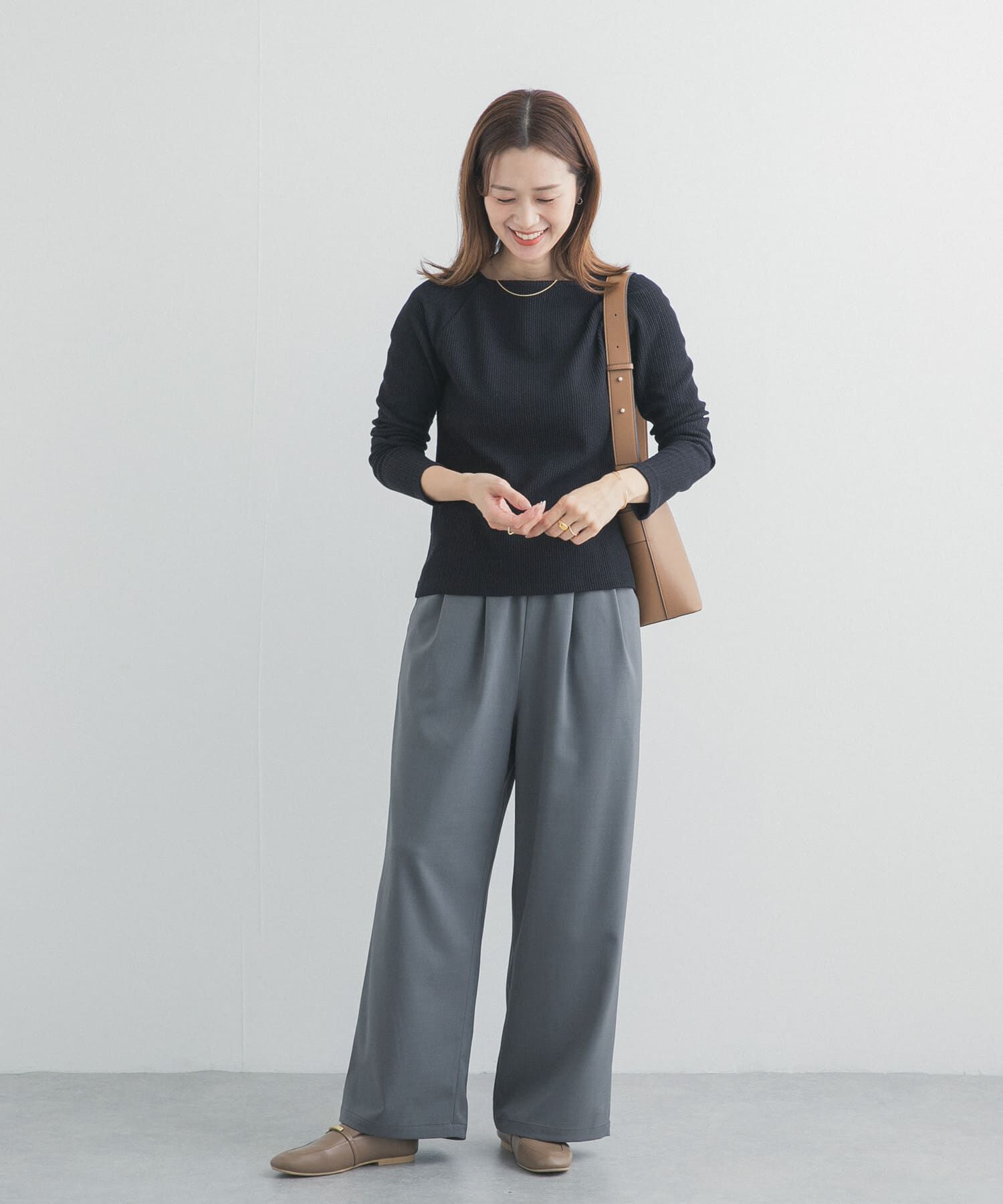 URBAN RESEARCH DOORS「スクエアネックプルオーバー」|Tシャツ・カットソー|