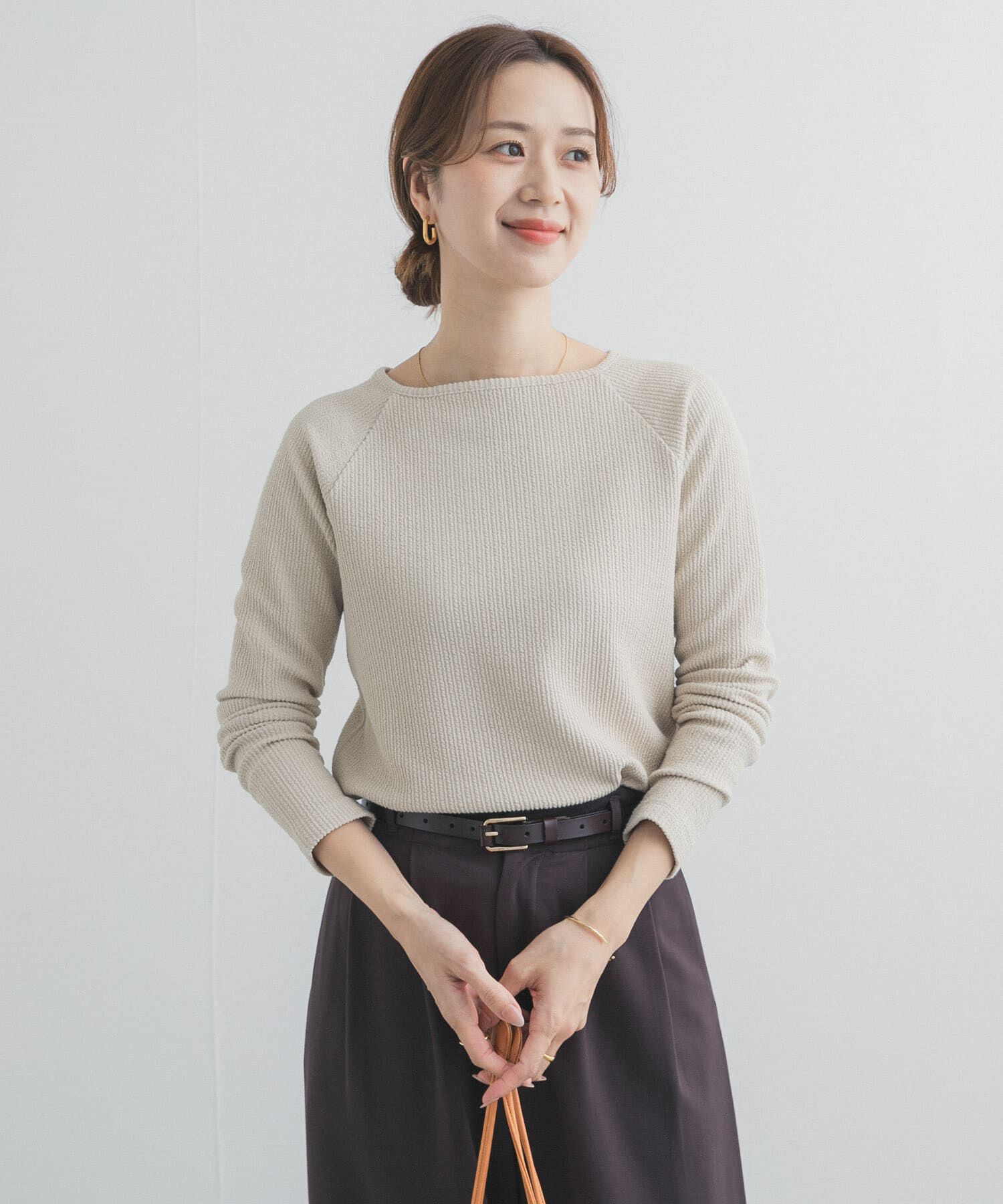 URBAN RESEARCH DOORS「スクエアネックプルオーバー」|Tシャツ・カットソー|