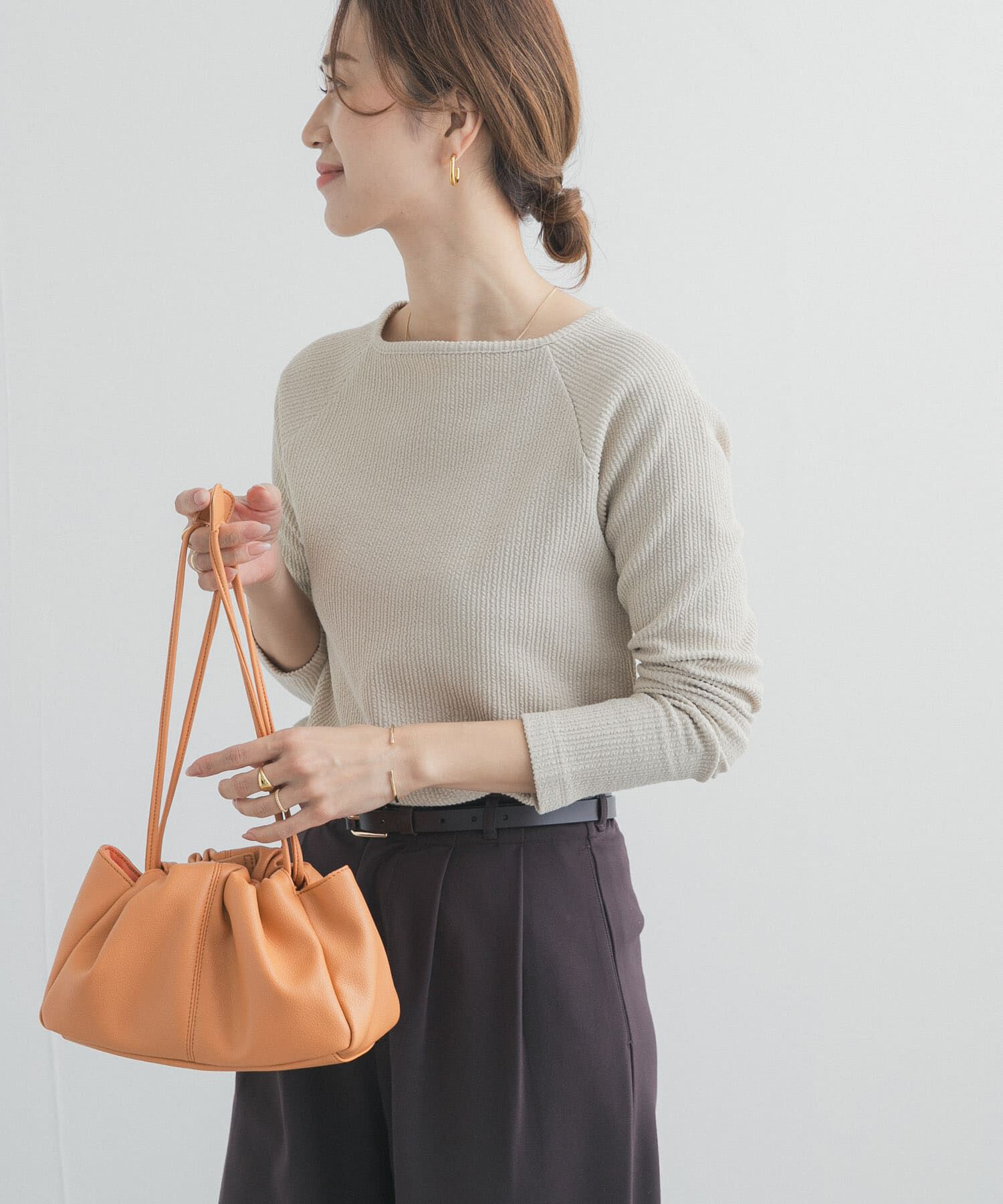 URBAN RESEARCH DOORS「スクエアネックプルオーバー」|Tシャツ・カットソー|