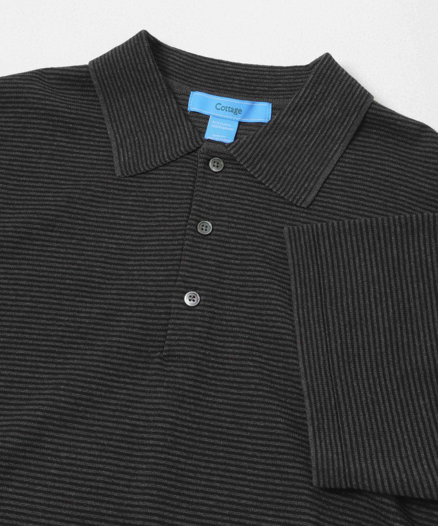 URBAN RESEARCH DOORS「FORK&SPOON　ボーダーショートスリーブニットポロ」|ニット・セーター|