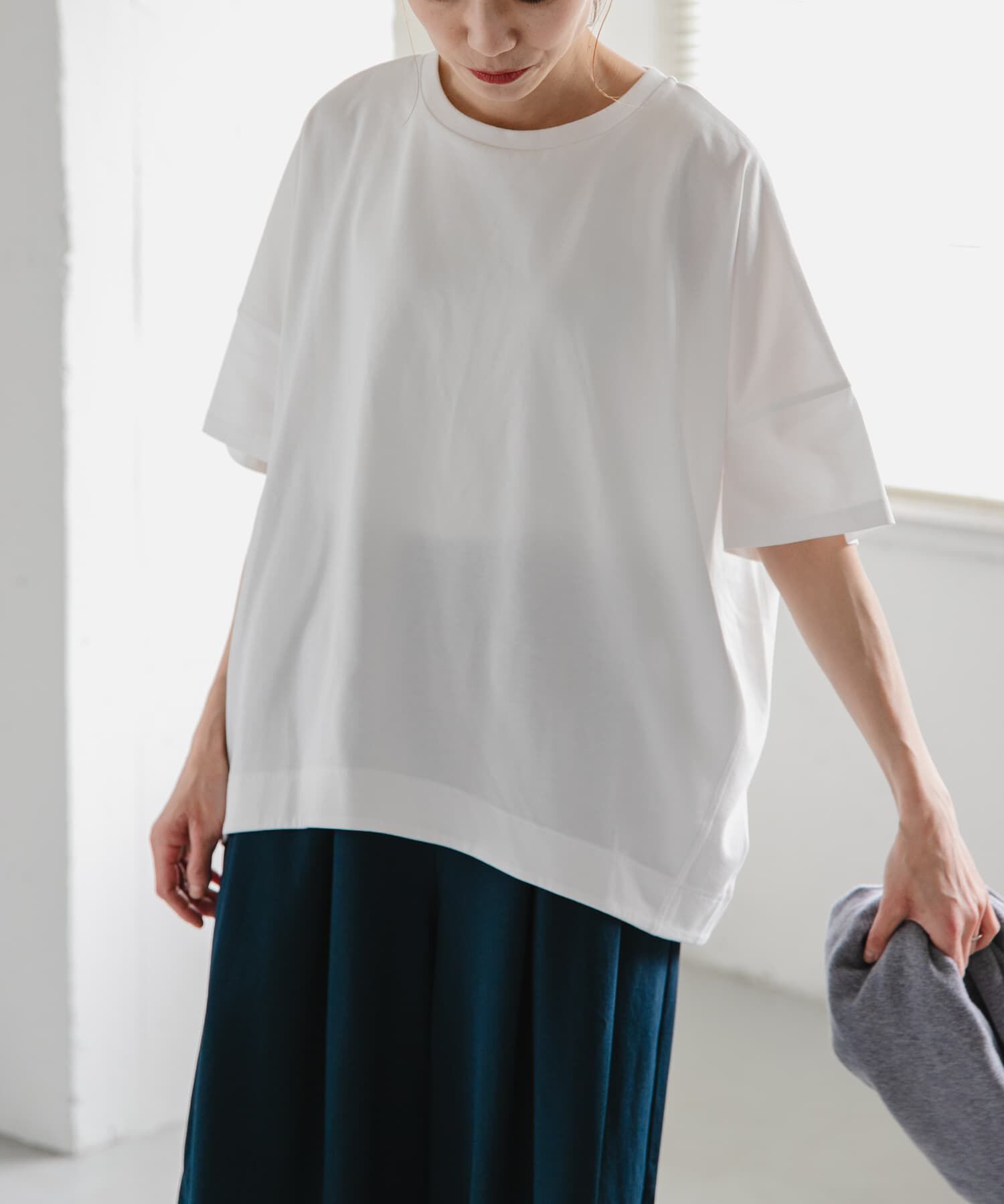 URBAN RESEARCH DOORS「FORK&SPOON　コクーンショートスリーブTシャツ」|Tシャツ・カットソー|