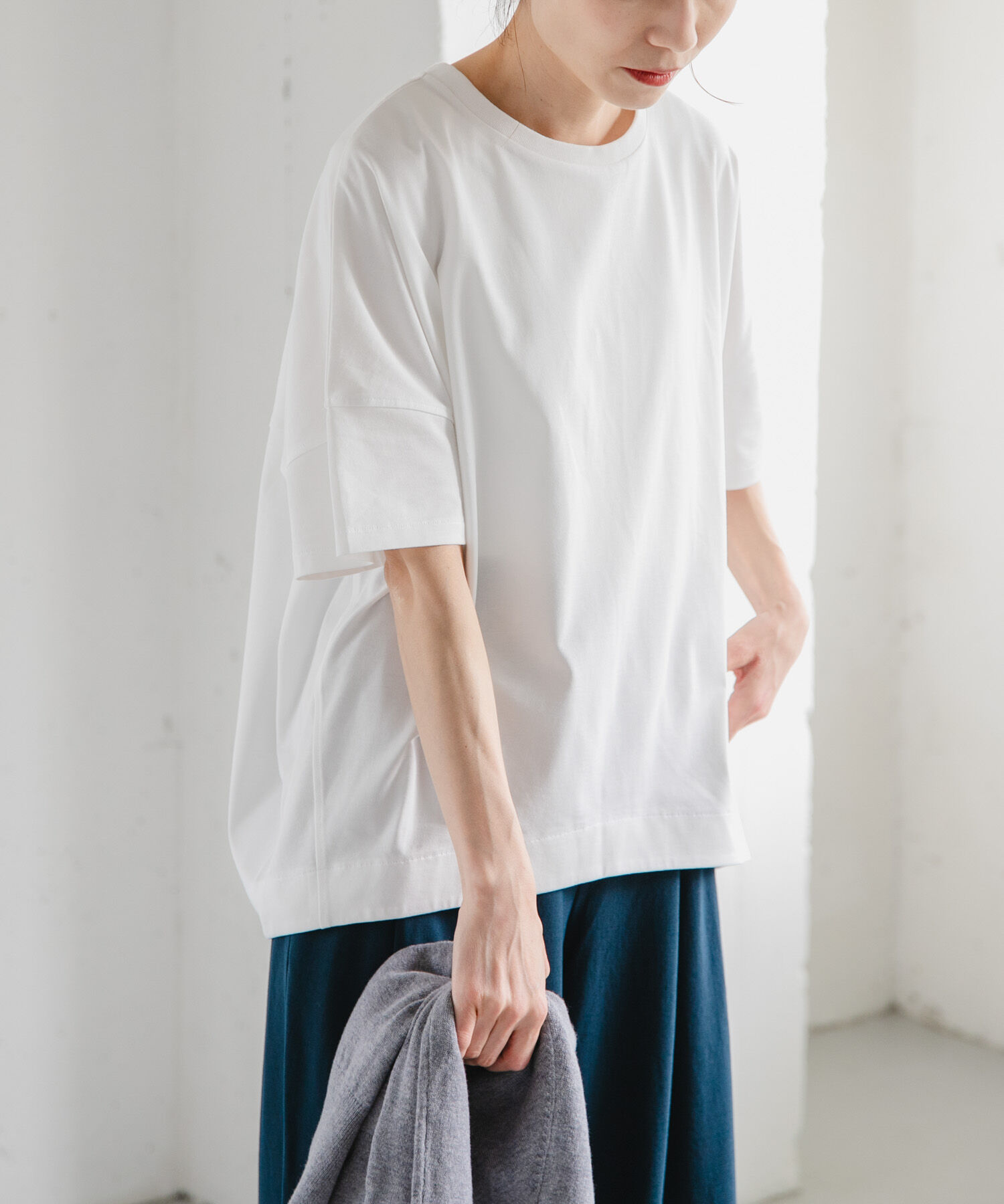 URBAN RESEARCH DOORS「FORK&SPOON　コクーンショートスリーブTシャツ」|Tシャツ・カットソー|