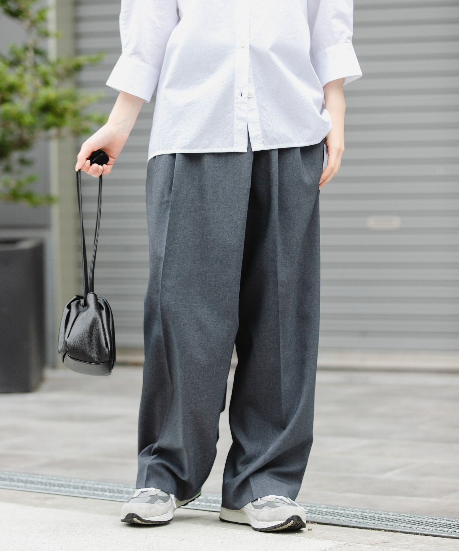 URBAN RESEARCH DOORS「FORK&SPOON　フロントラップパンツ」|その他|グレー