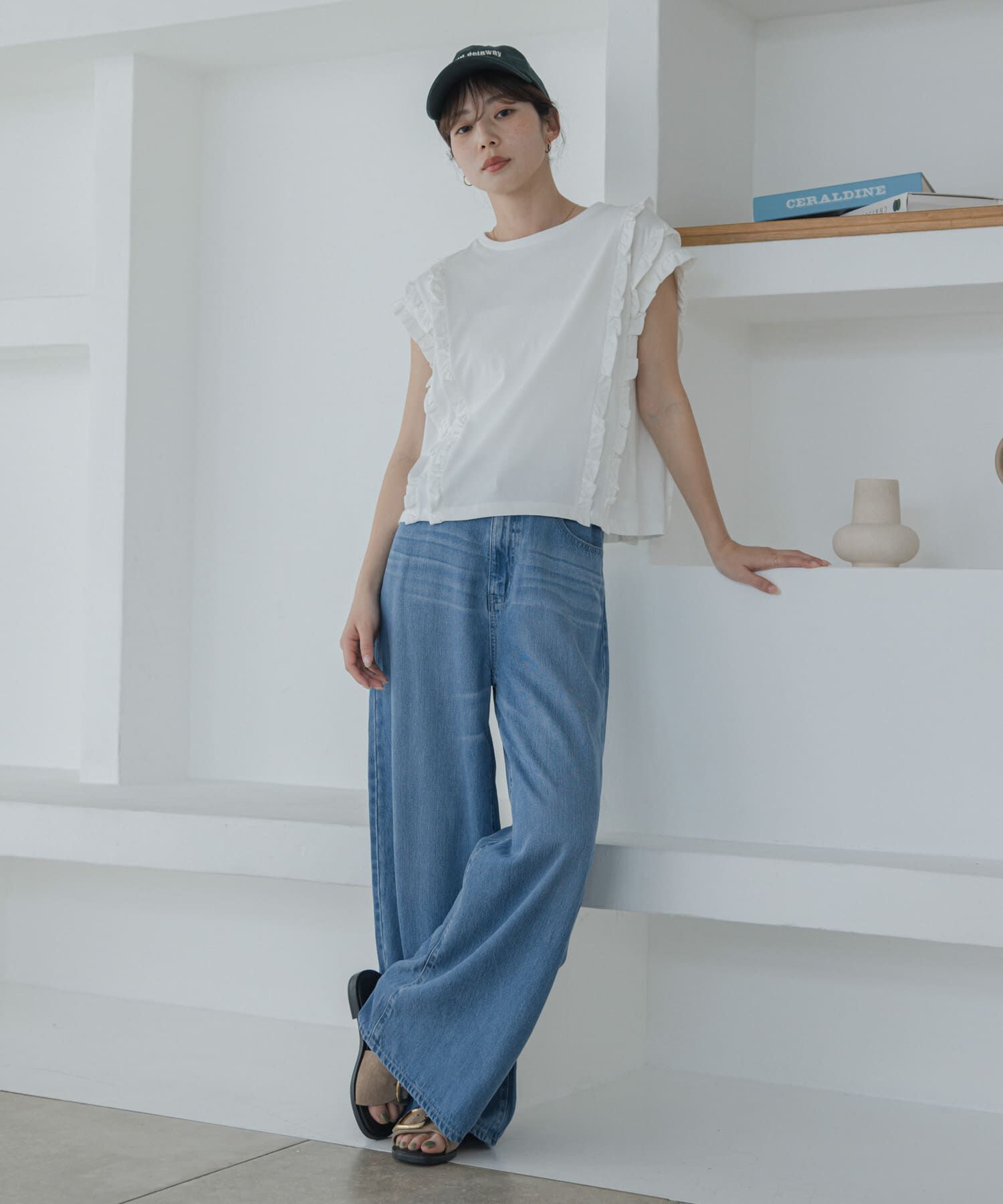 Sonny Label 「ミニフリルフレンチTシャツ」|Tシャツ・カットソー|