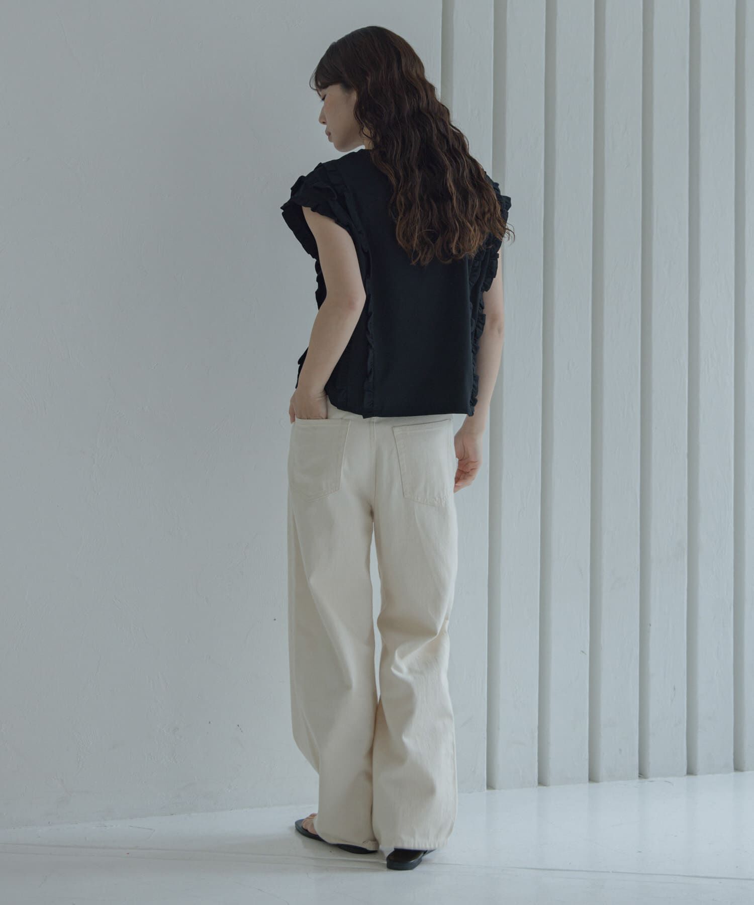 Sonny Label 「ミニフリルフレンチTシャツ」|Tシャツ・カットソー|