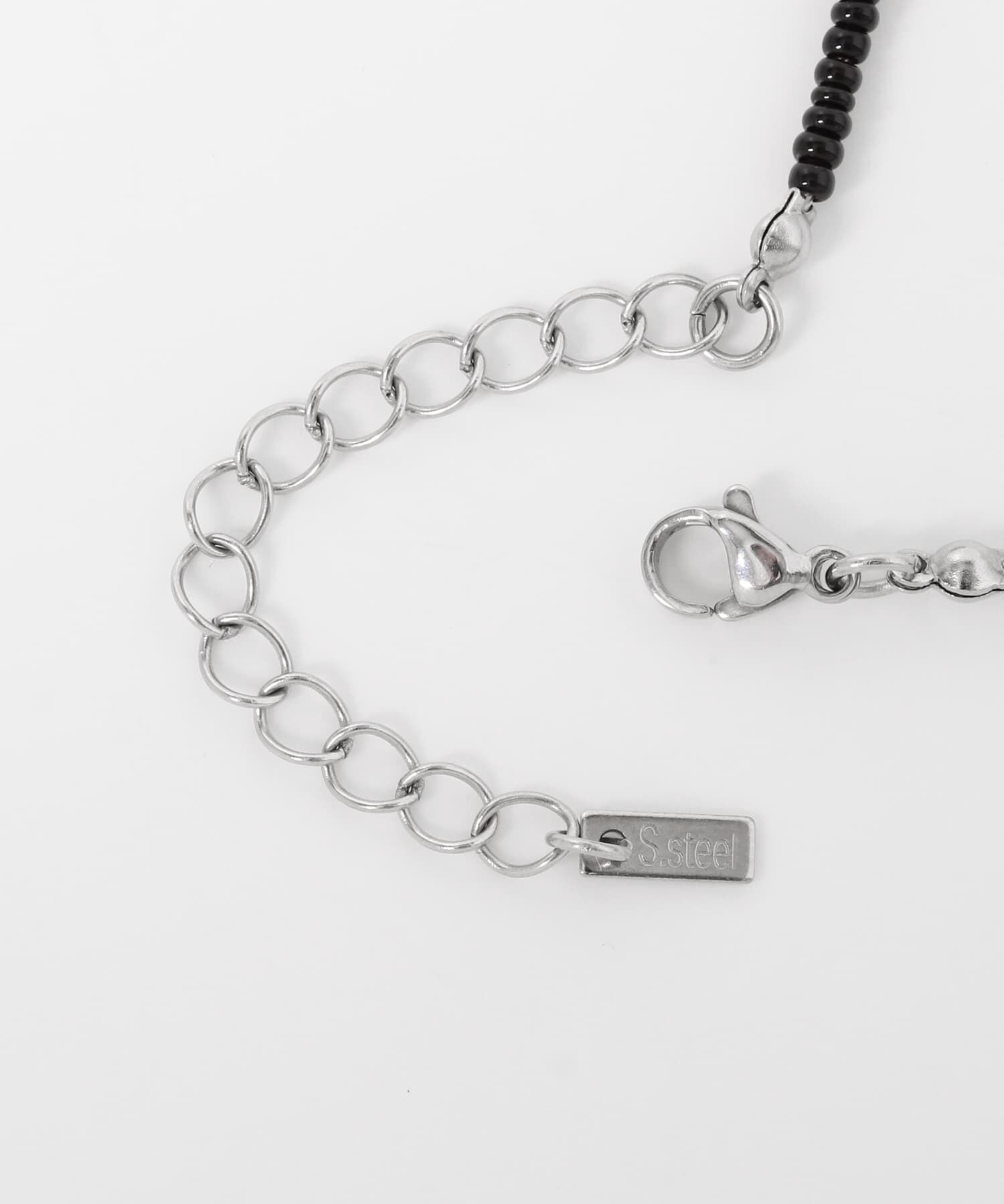 SMELLY「ステンレスシェルモチーフビーズネックレス」|ネックレス|