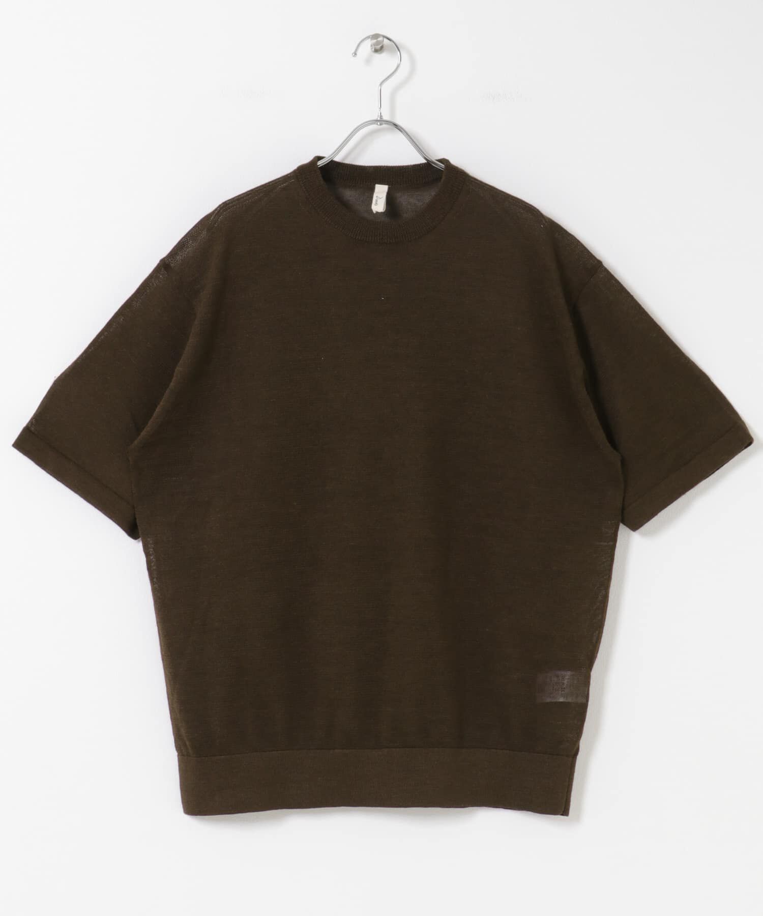 URBAN RESEARCH DOORS「Ramie High Gauge Crew-Neck Knit」|ニット・セーター|