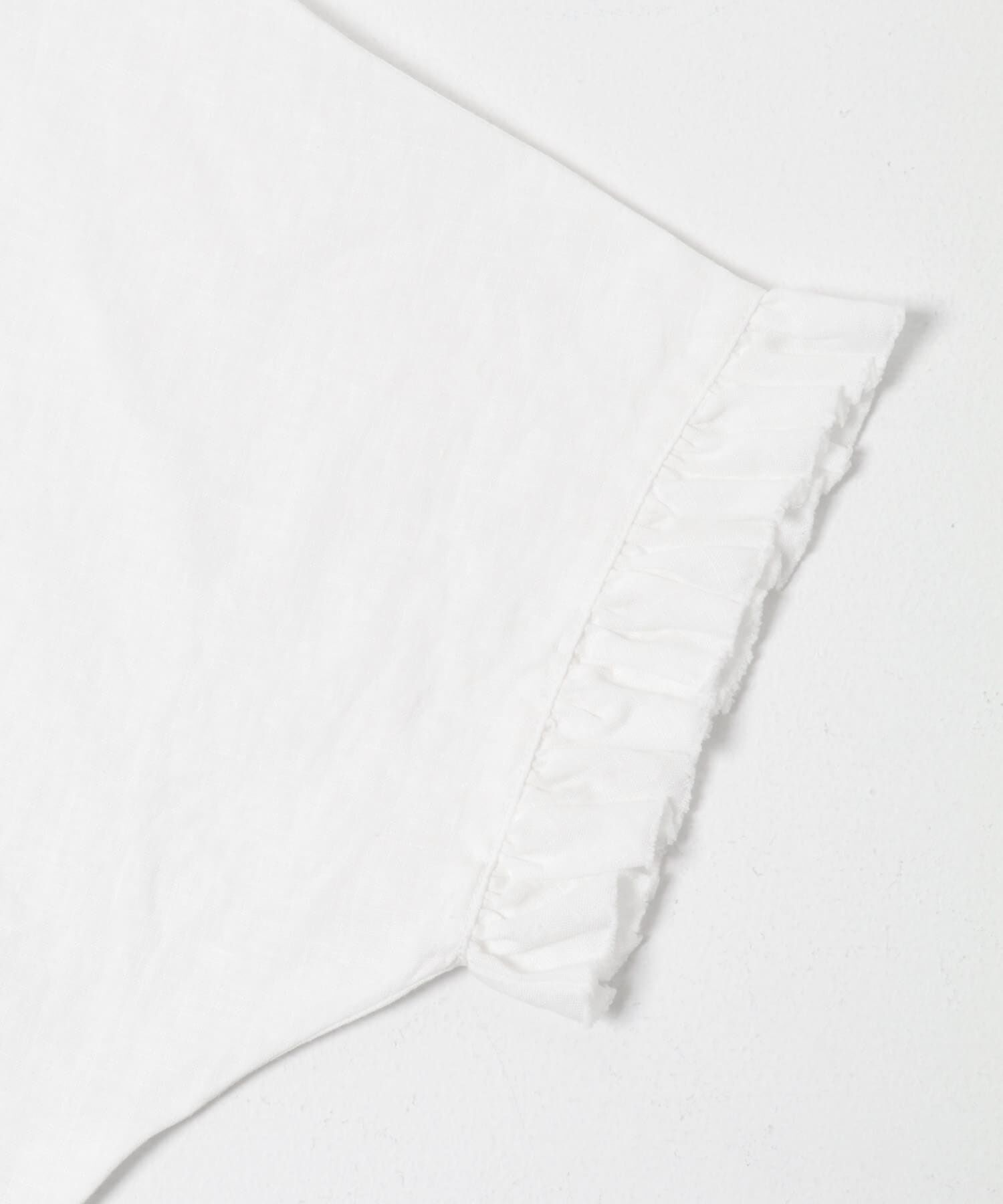 かぐれ「リネンフリルスリーブプルオーバー」|シャツ・ブラウス|