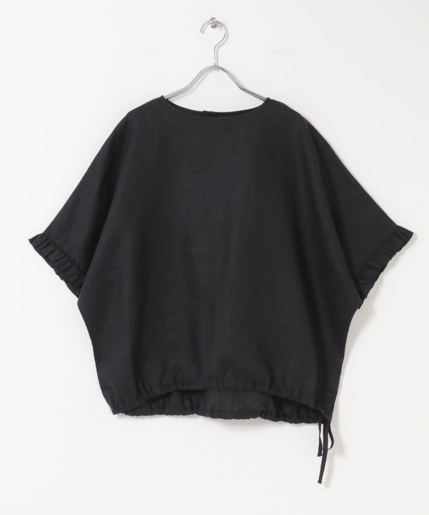 かぐれ「リネンフリルスリーブプルオーバー」|シャツ・ブラウス|