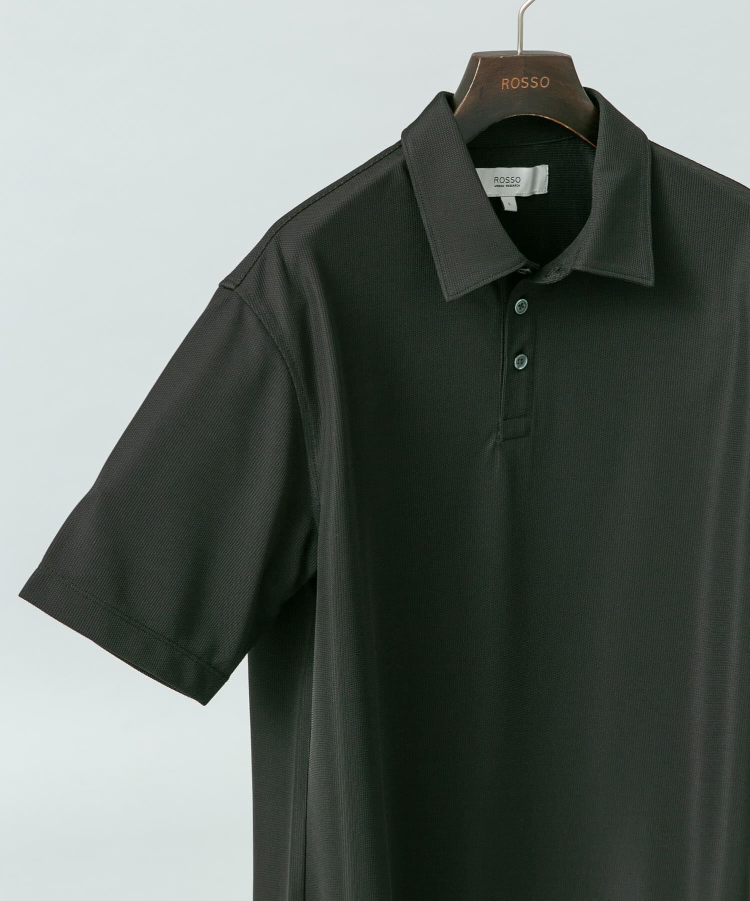 URBAN RESEARCH ROSSO「『XLｻｲｽﾞあり』『ｲｰｼﾞｰｹｱ / 接触冷感 / 速乾』ﾊｲﾊﾟﾌｫｰ  」|ポロシャツ|ブラック