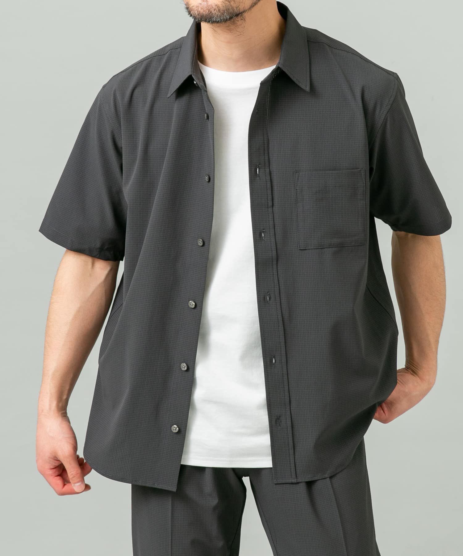 URBAN RESEARCH ROSSO「『WEB限定』『XLｻｲｽﾞあり』『吸水速乾』Air Stretch ﾚｷﾞｭﾗｰｶﾗｰ  」|シャツ・ブラウス|