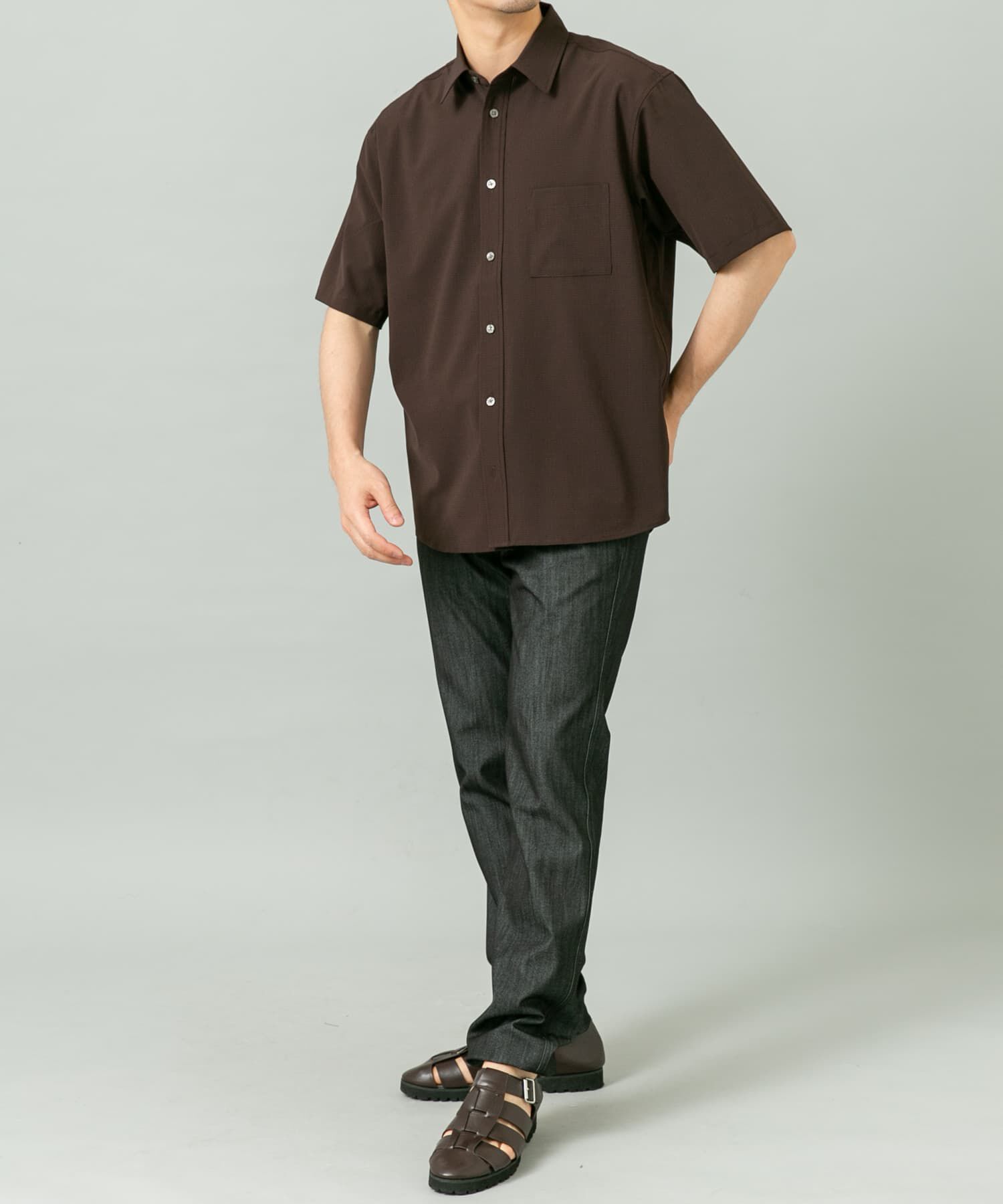 URBAN RESEARCH ROSSO「『WEB限定』『XLｻｲｽﾞあり』『吸水速乾』Air Stretch ﾚｷﾞｭﾗｰｶﾗｰ  」|シャツ・ブラウス|