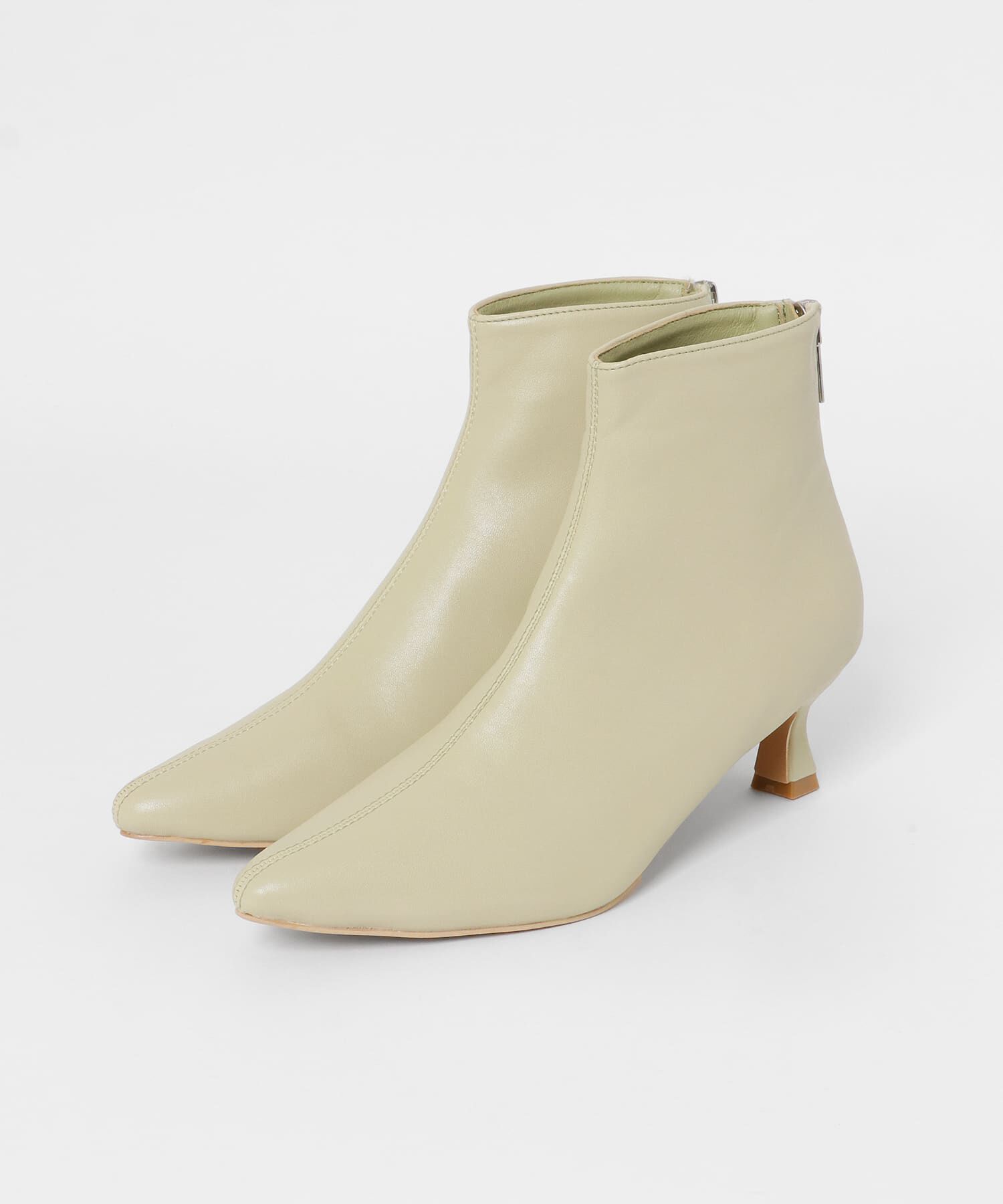  「ポインテッドトゥストレッチブーティー」|ショートブーツ|