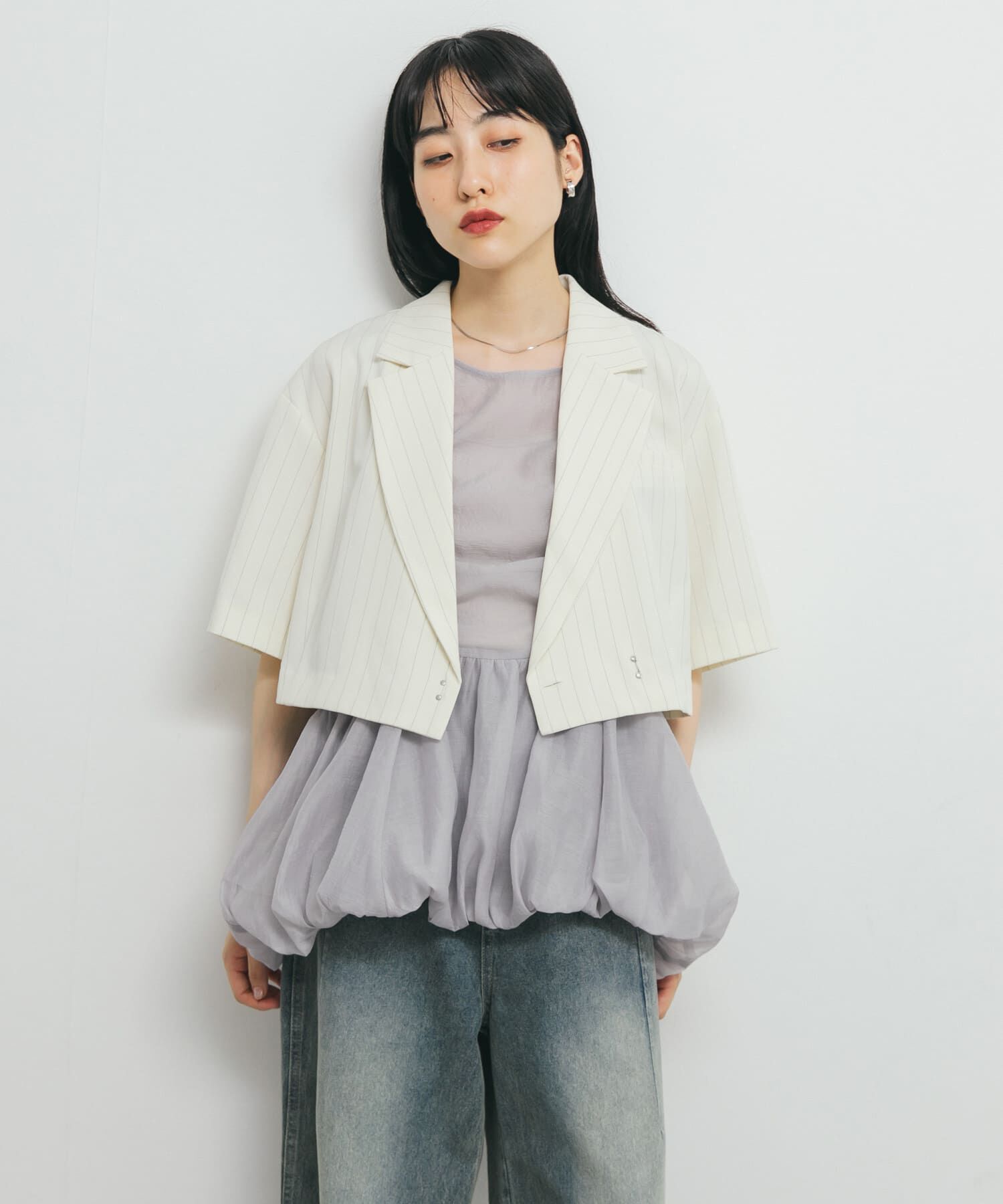  「ストライプショートジャケット」|その他|