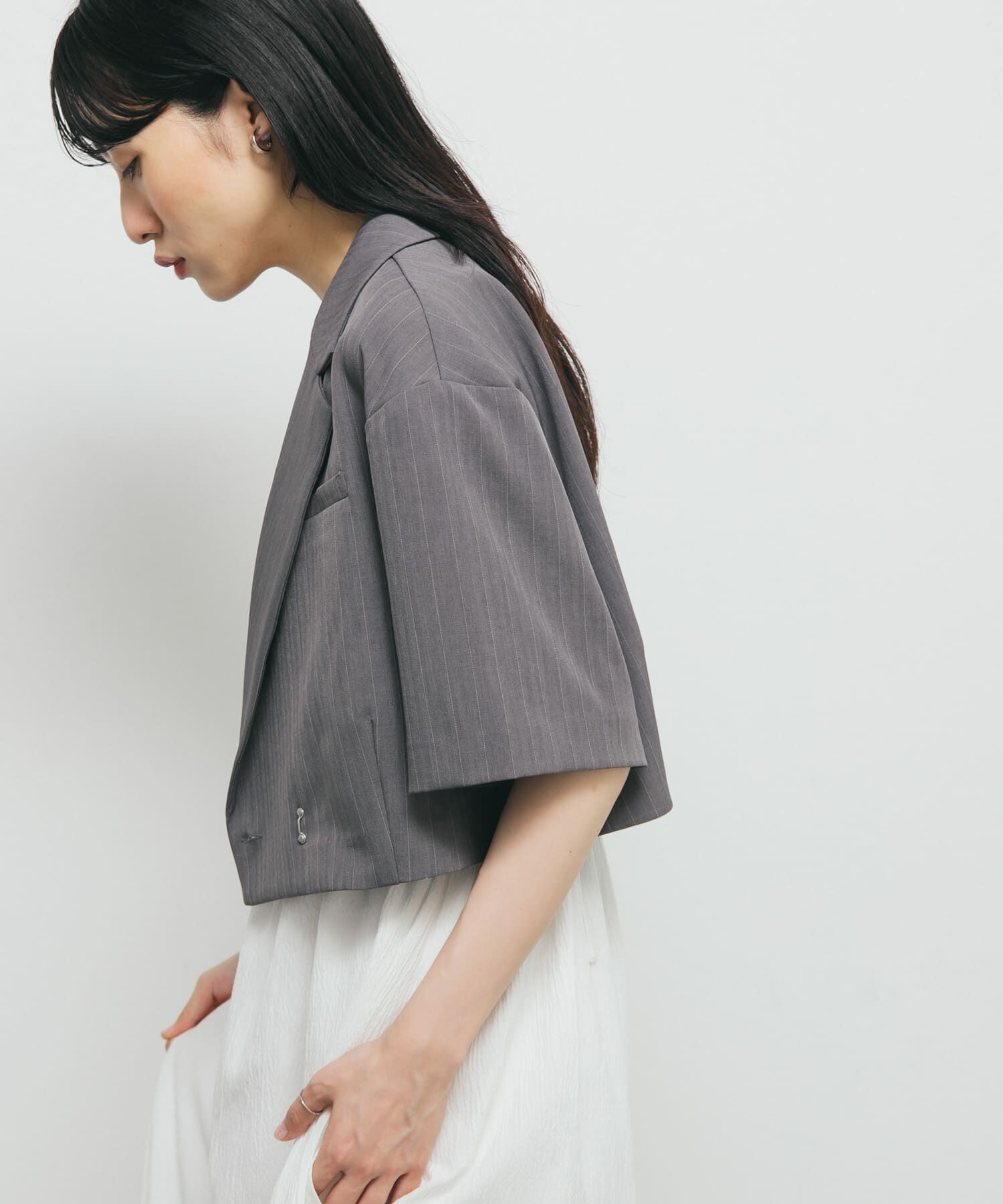  「ストライプショートジャケット」|その他|
