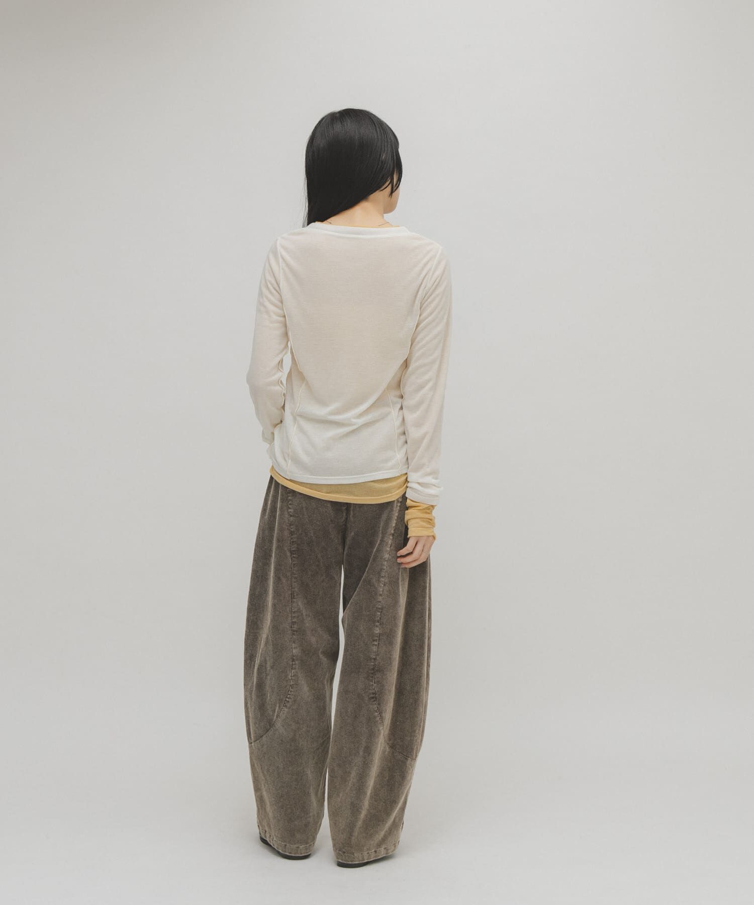  「バイカラーレイヤードカットソー」|Tシャツ・カットソー|