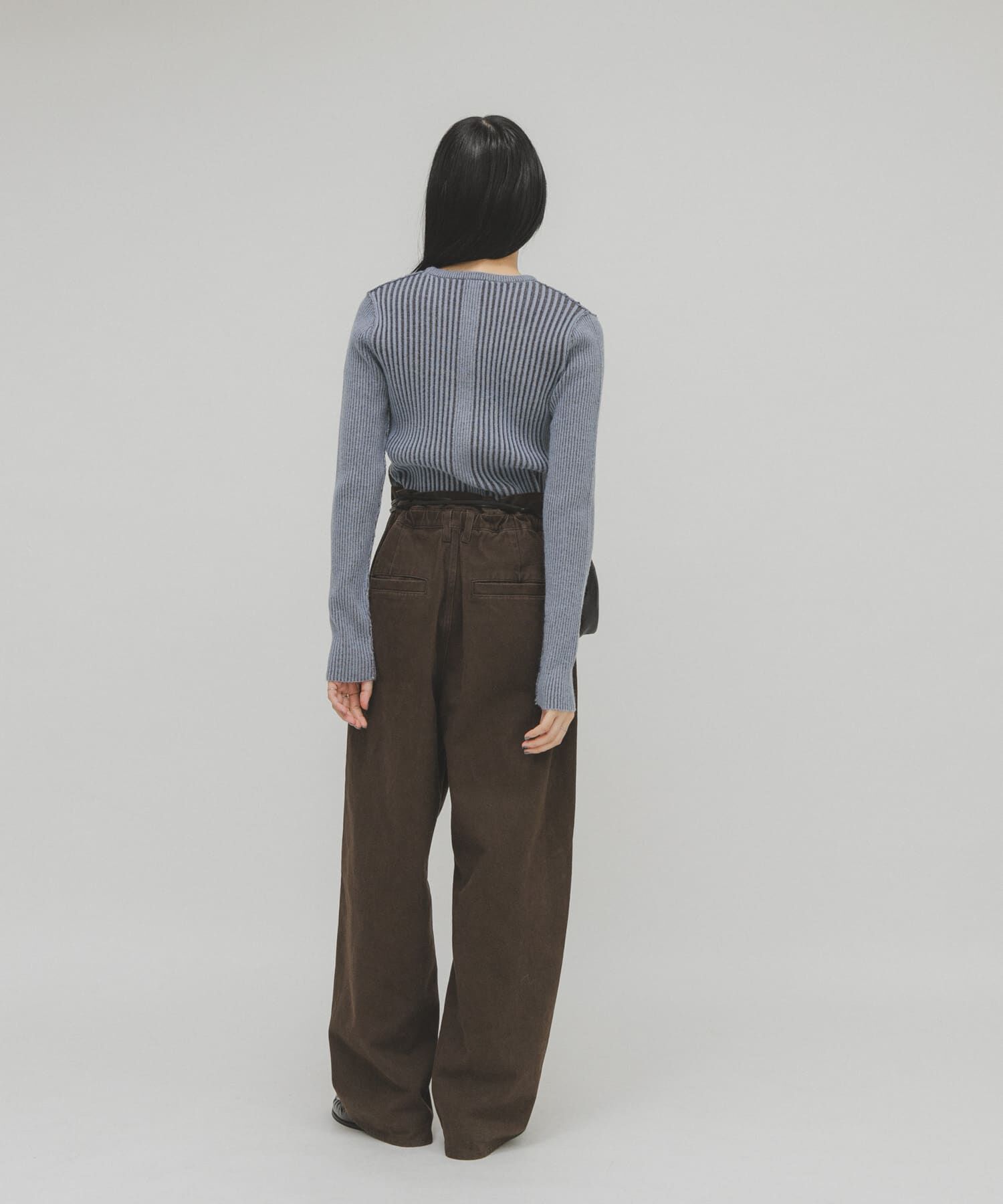  「illi　ランダムRIBクルーネックニット」|ニット・セーター|