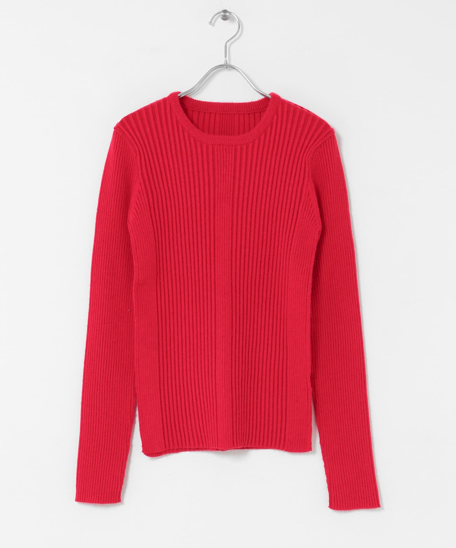  「illi　ランダムRIBクルーネックニット」|ニット・セーター|