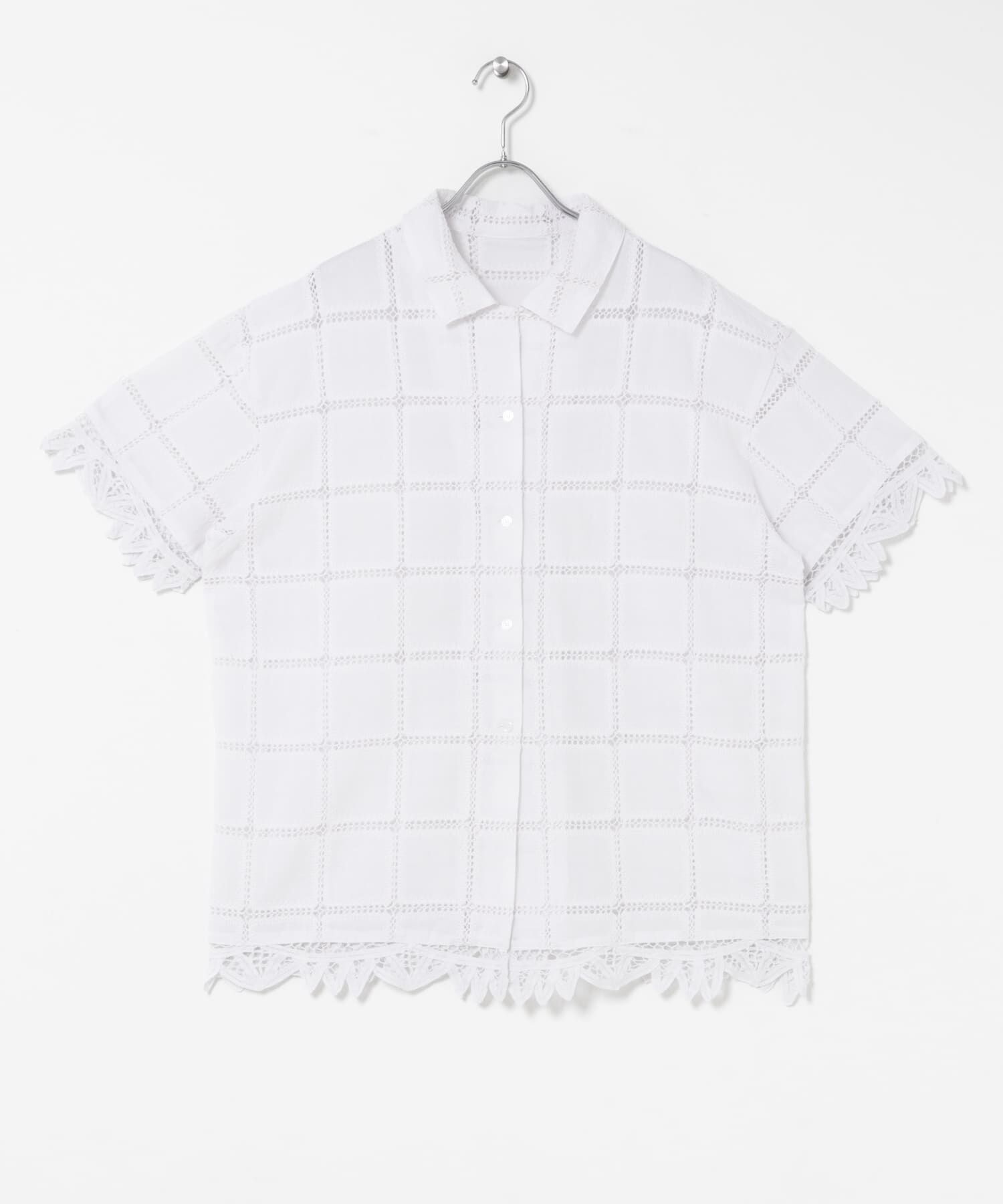  「アイレットエンブロイダリーシャツ」|シャツ・ブラウス|