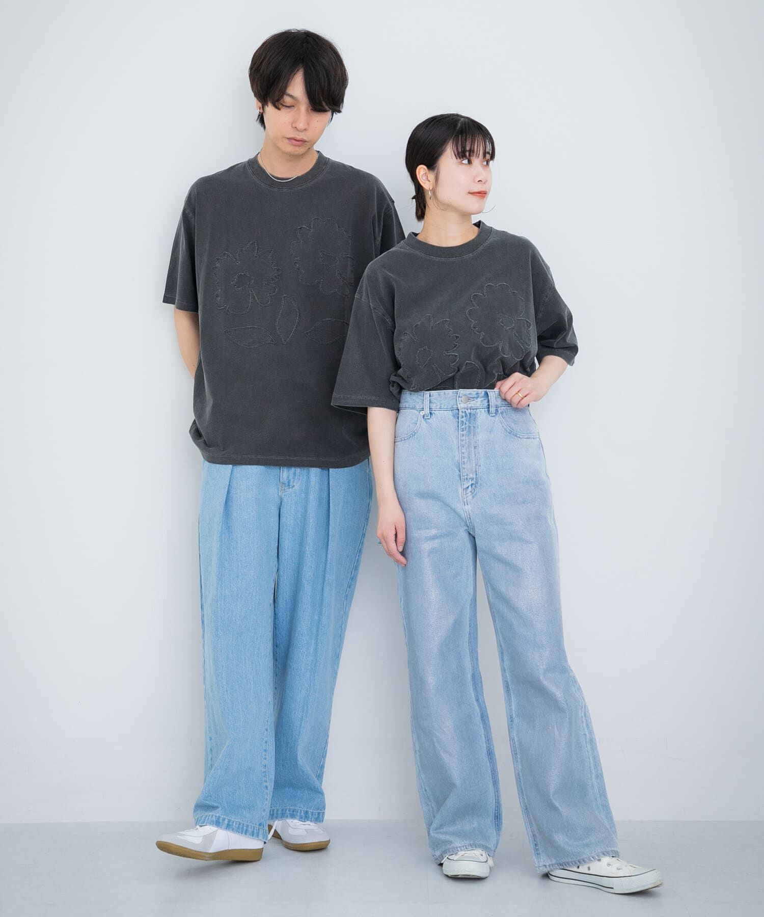SENSE OF PLACE by URBAN RESEARCH「『ユニセックス』フェードポップアートフラワーTシャツ(5分袖)」|Tシャツ・カットソー|