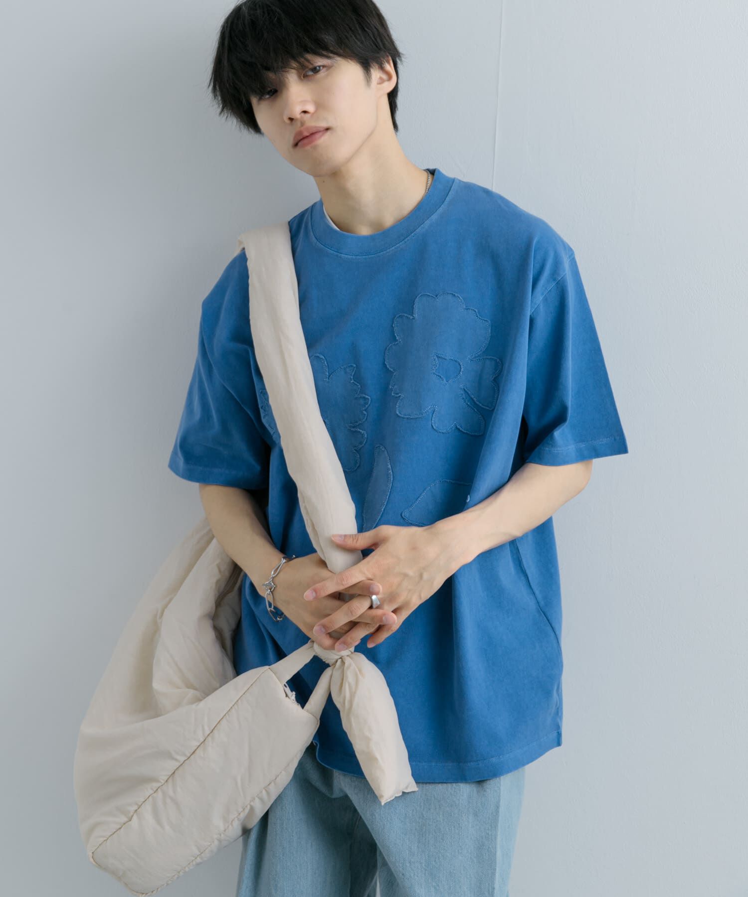 SENSE OF PLACE by URBAN RESEARCH「『ユニセックス』フェードポップアートフラワーTシャツ(5分袖)」|Tシャツ・カットソー|