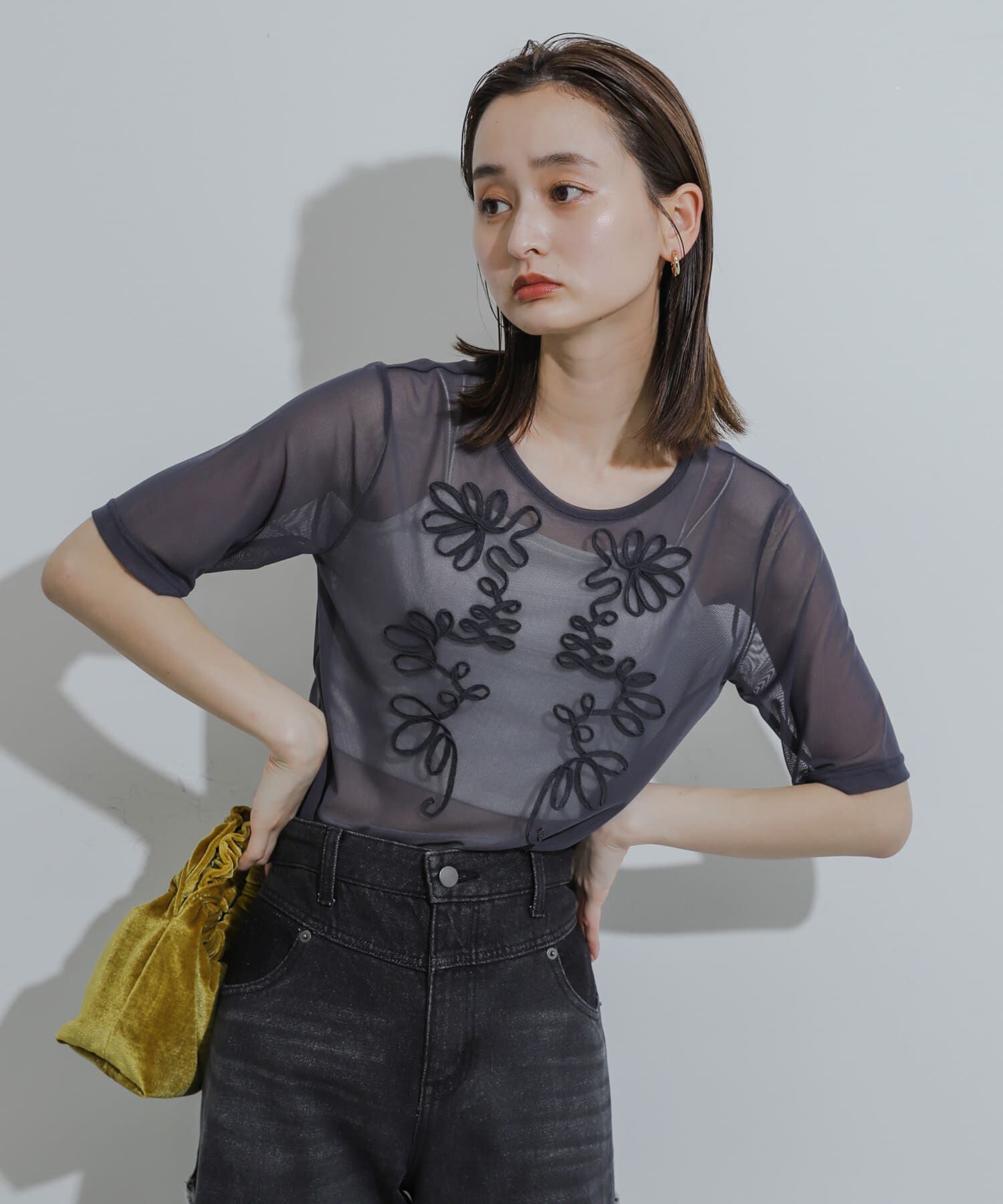 SENSE OF PLACE by URBAN RESEARCH「コードシシュウカットトップ」|Tシャツ・カットソー|