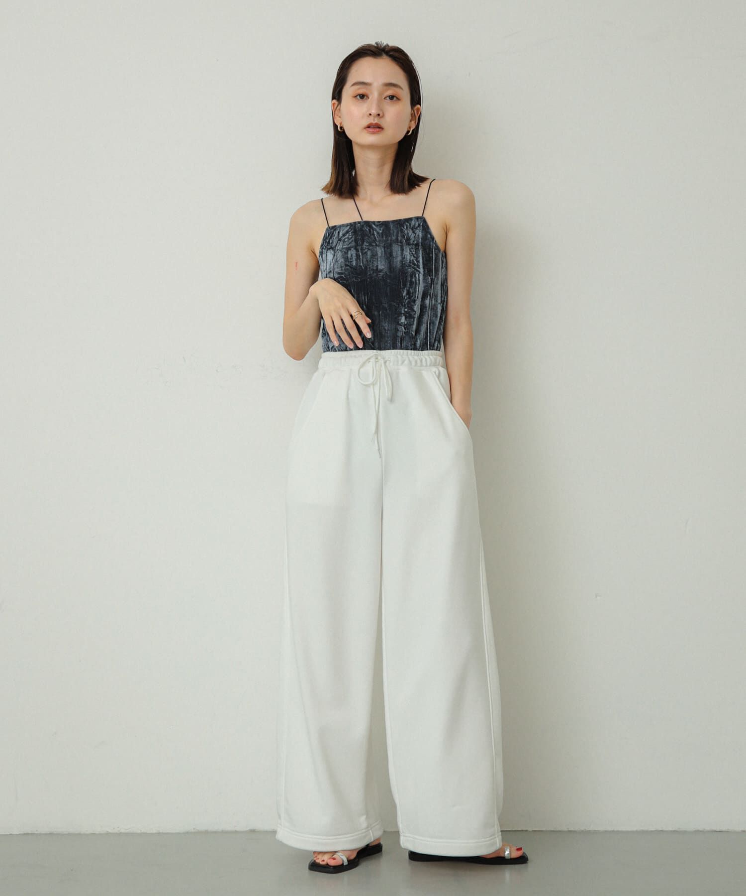 SENSE OF PLACE by URBAN RESEARCH「『サイズ展開あり』ベロアカップツキキャミソール」|キャミソール|