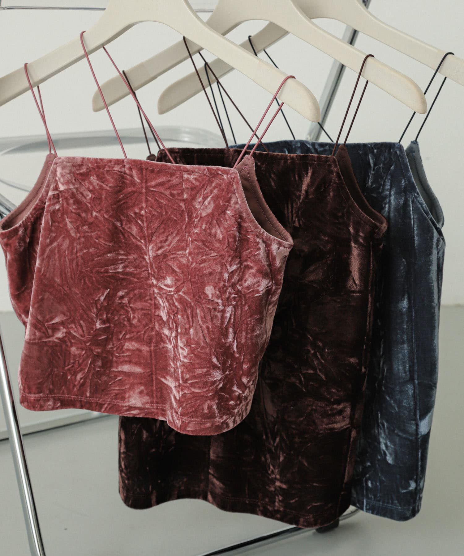 SENSE OF PLACE by URBAN RESEARCH「『サイズ展開あり』ベロアカップツキキャミソール」|キャミソール|