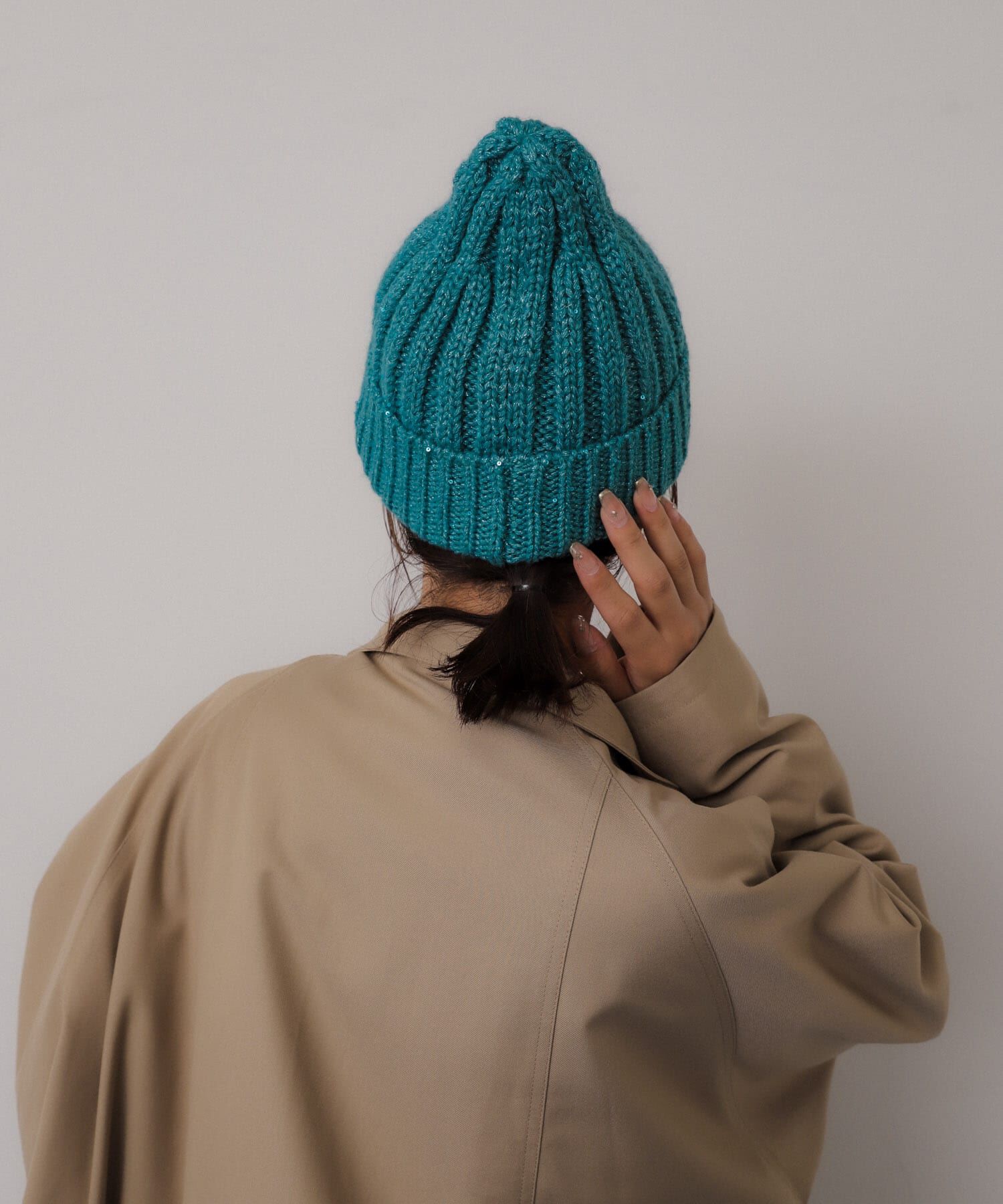 SENSE OF PLACE by URBAN RESEARCH「スパンコールニットキャップ」|ニット帽|