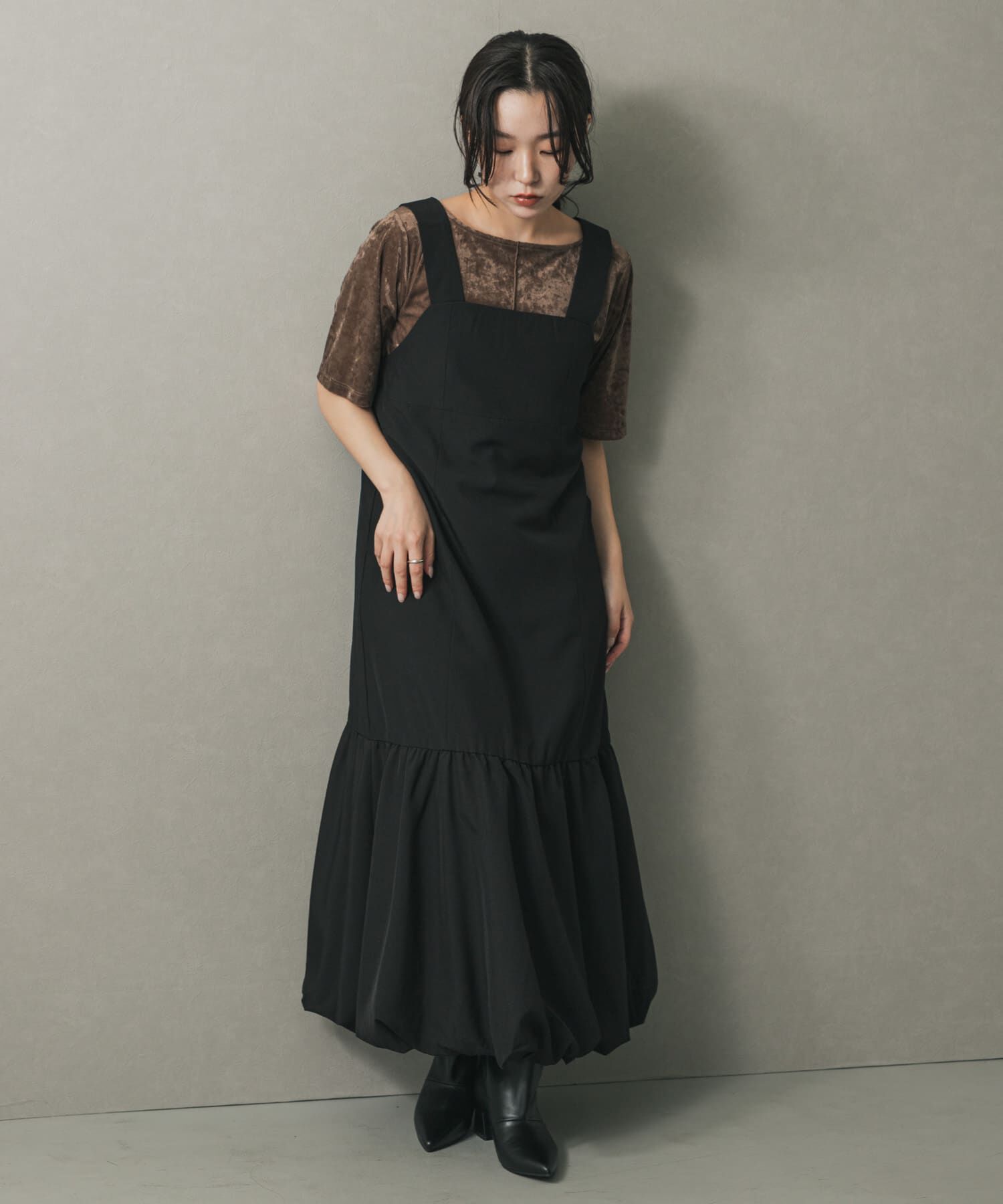 SENSE OF PLACE by URBAN RESEARCH「バルーンヘムジャンスカ」|ワンピース|