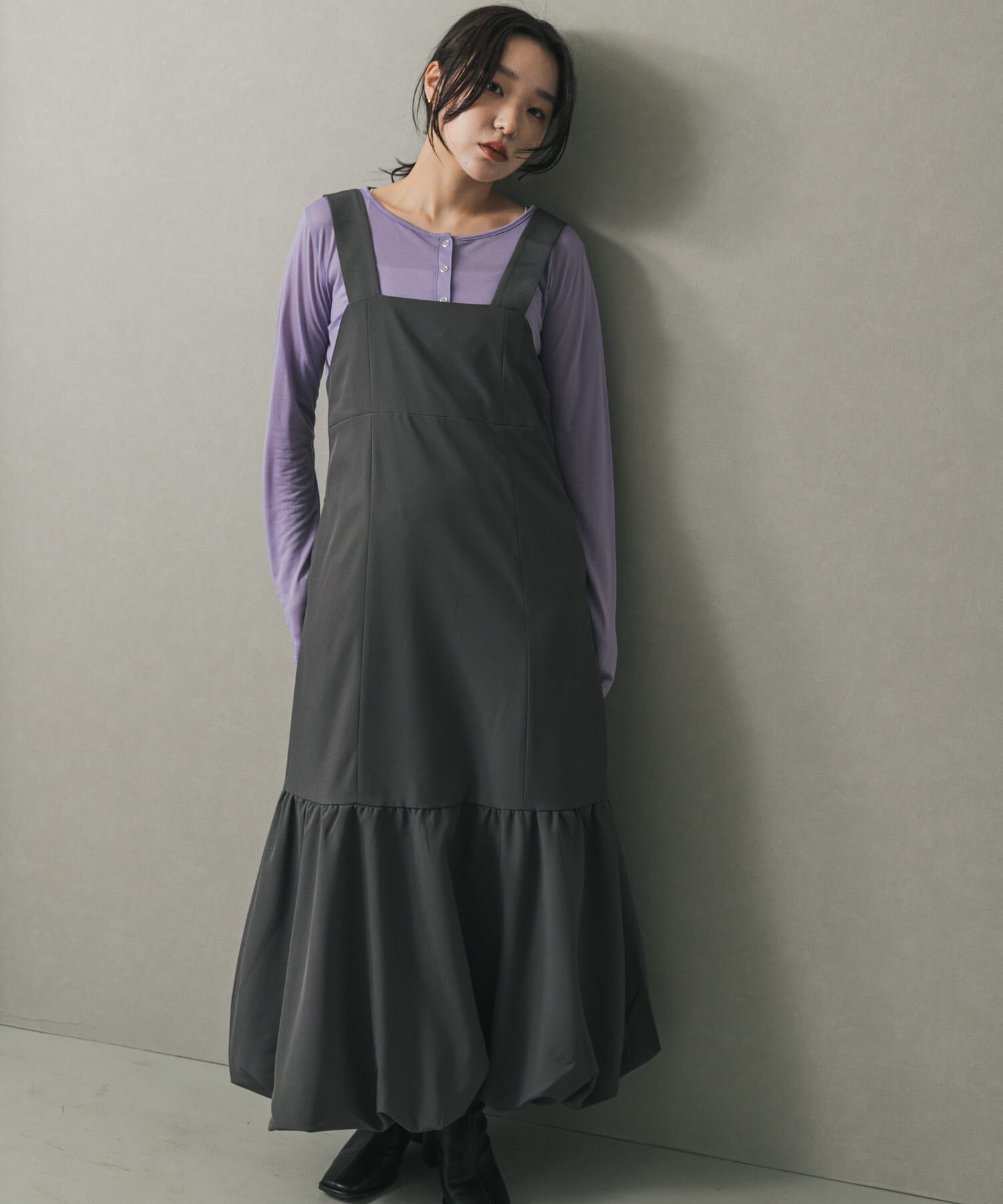 SENSE OF PLACE by URBAN RESEARCH「バルーンヘムジャンスカ」|ワンピース|