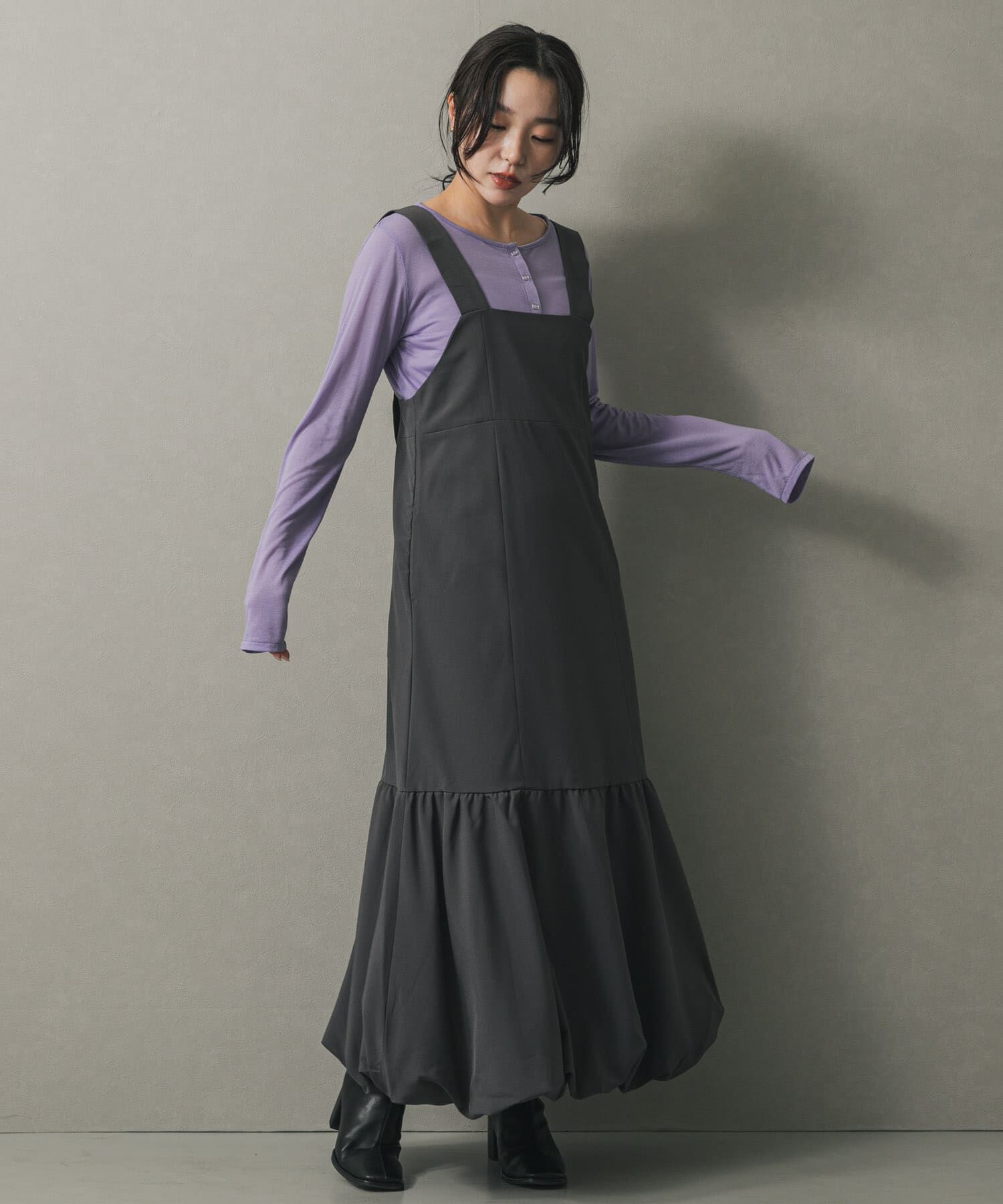 SENSE OF PLACE by URBAN RESEARCH「バルーンヘムジャンスカ」|ワンピース|