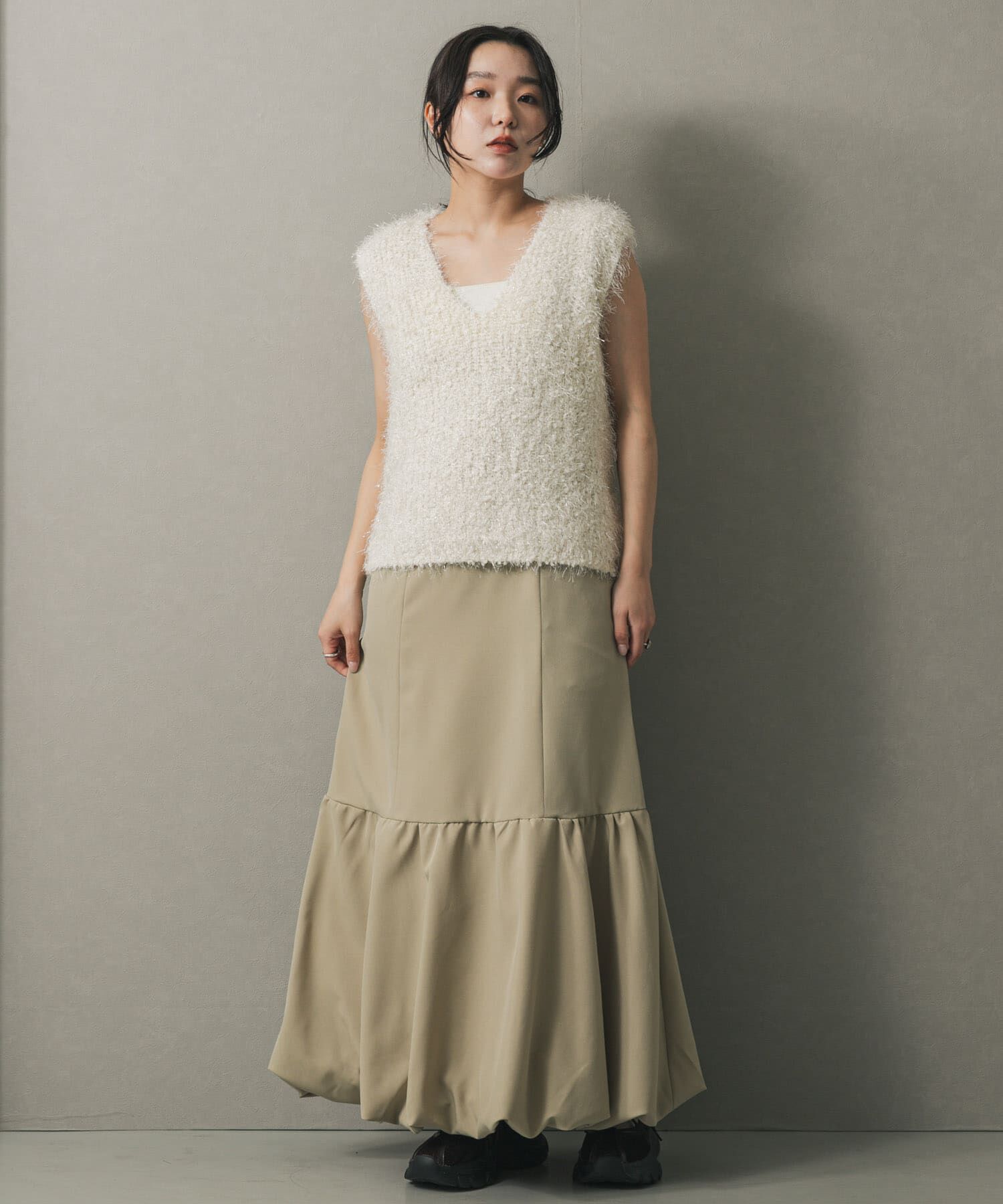 SENSE OF PLACE by URBAN RESEARCH「バルーンヘムジャンスカ」|ワンピース|