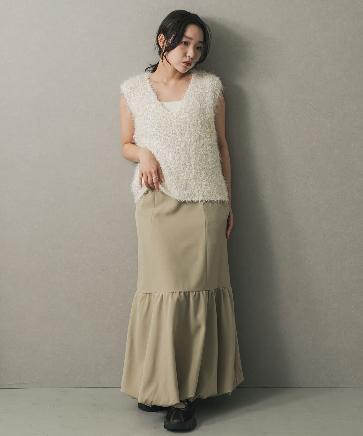 SENSE OF PLACE by URBAN RESEARCH「バルーンヘムジャンスカ」|ワンピース|