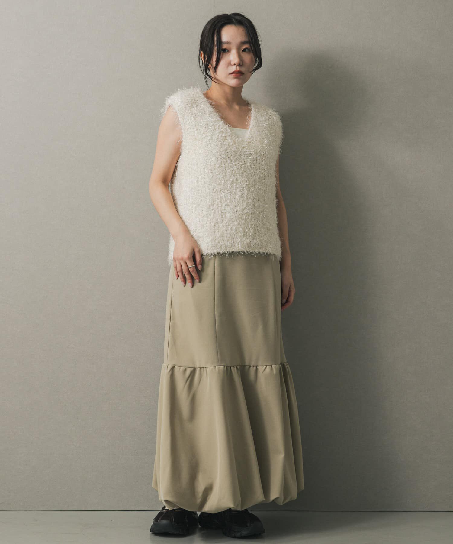 SENSE OF PLACE by URBAN RESEARCH「バルーンヘムジャンスカ」|ワンピース|